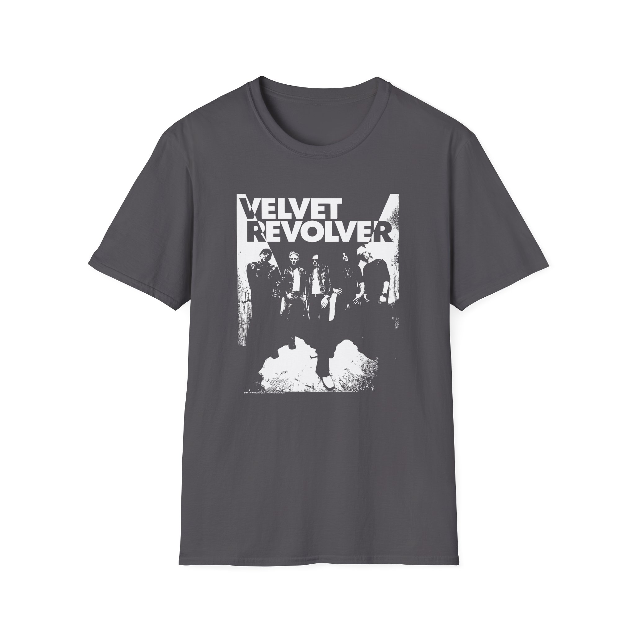 Velvet Revolver Velvet Skull Military Unisex Softstyle T-Shirt