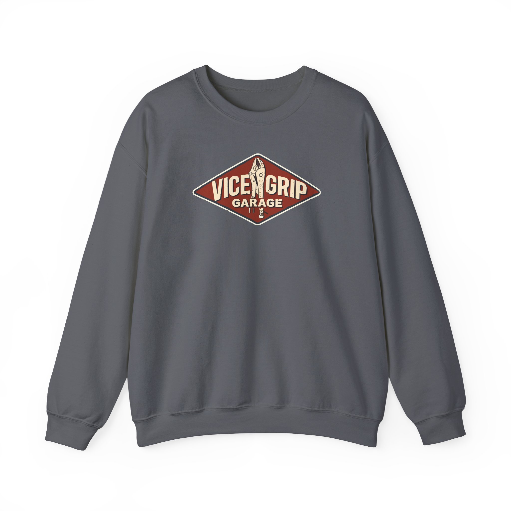 Vicegripgarage Garage Sign Unisex Heavy Blendâ„¢ Crewneck Sweatshirt