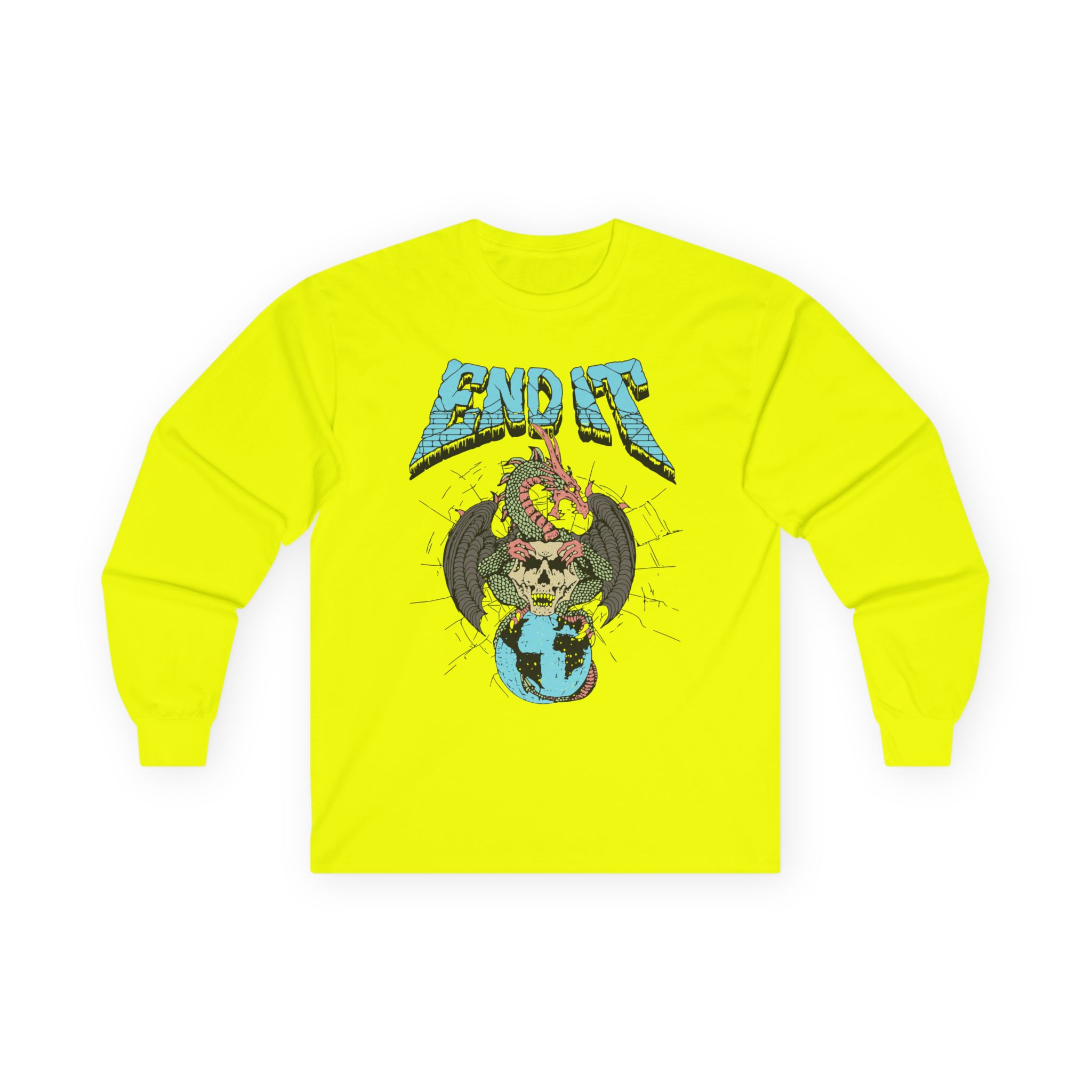 End It Dragon Skull Unisex Ultra Cotton Long Sleeve Tee