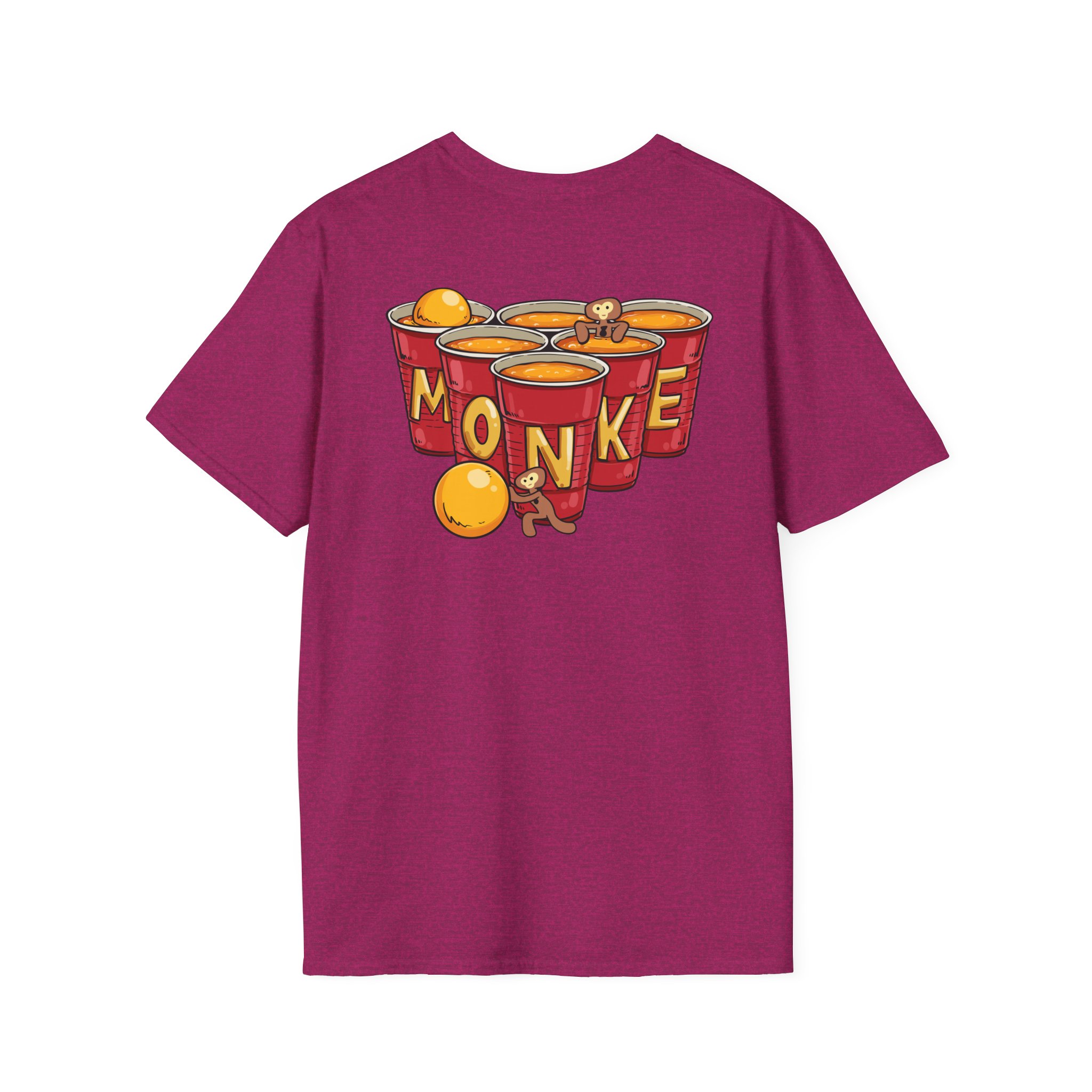 Spoonkidv Monke Pong Unisex Softstyle T-Shirt