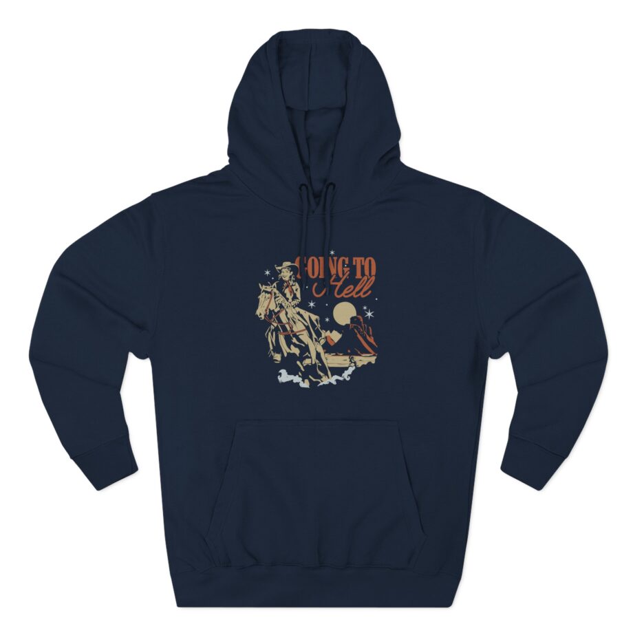Kallmekris Going to Hell Three-Panel Fleece Hoodie
