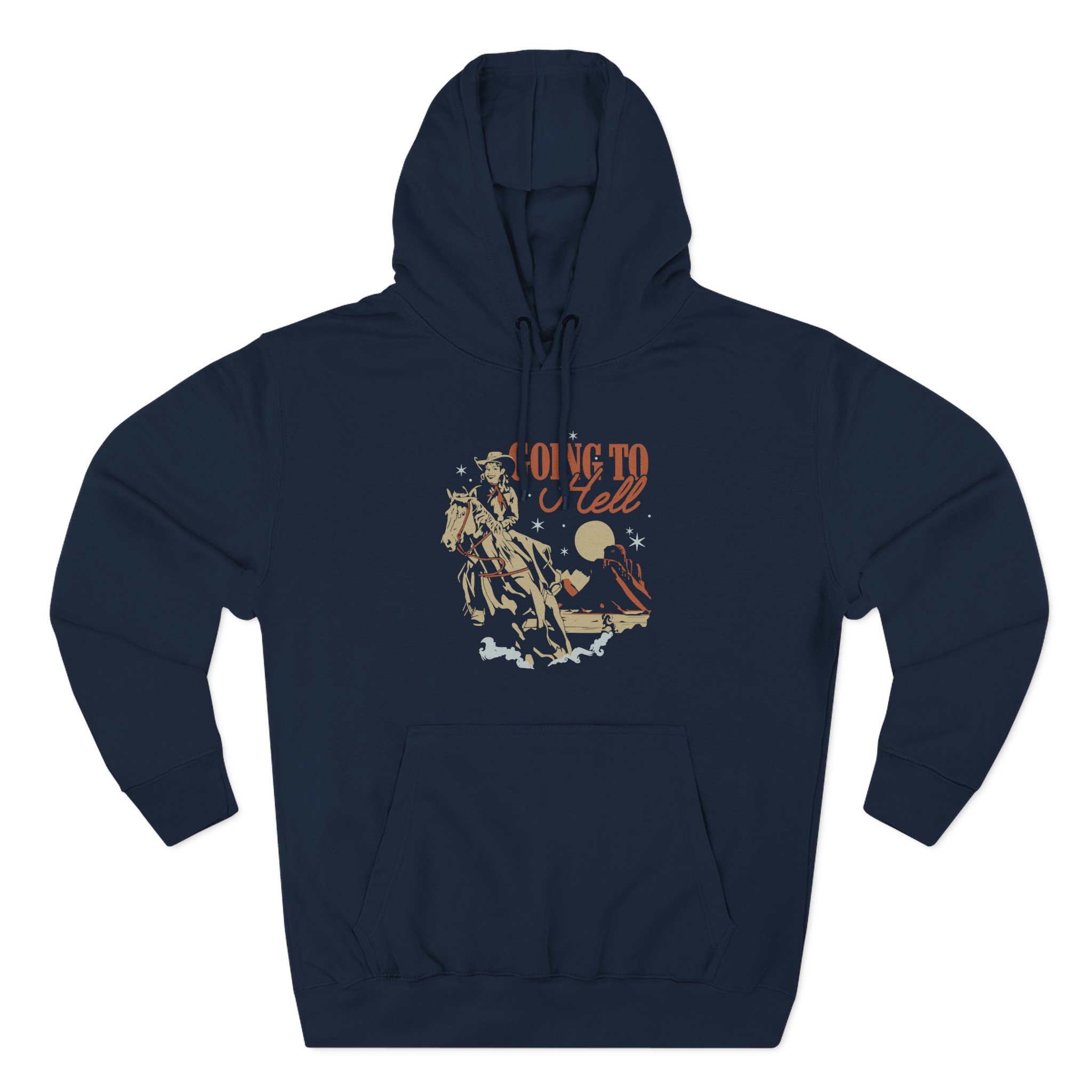Kallmekris Going to Hell Three-Panel Fleece Hoodie