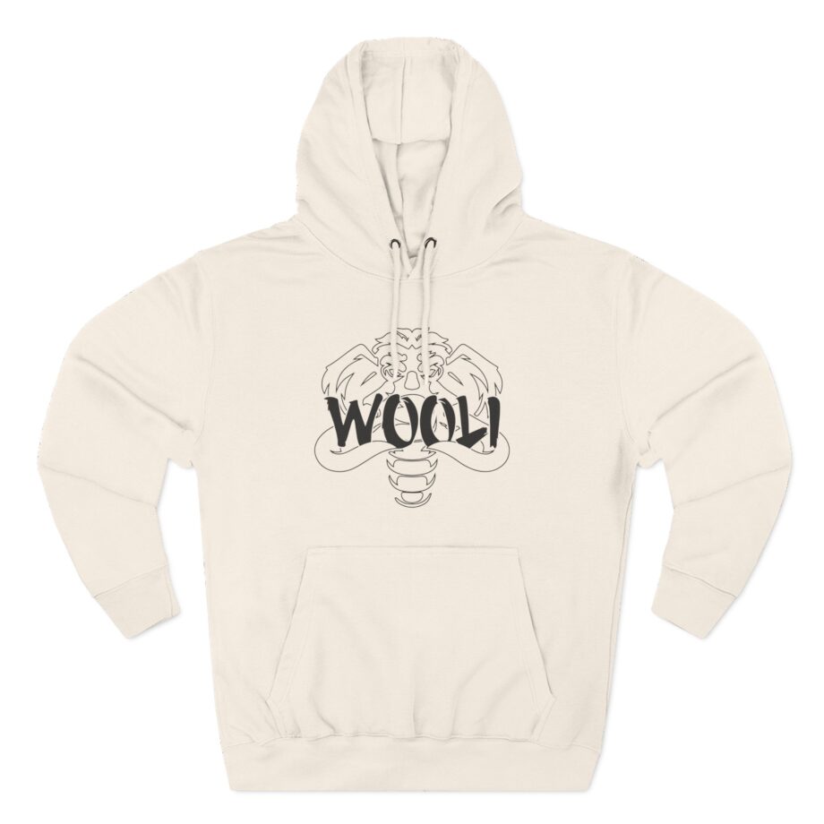 Wooli  Three-Panel Fleece Hoodie
