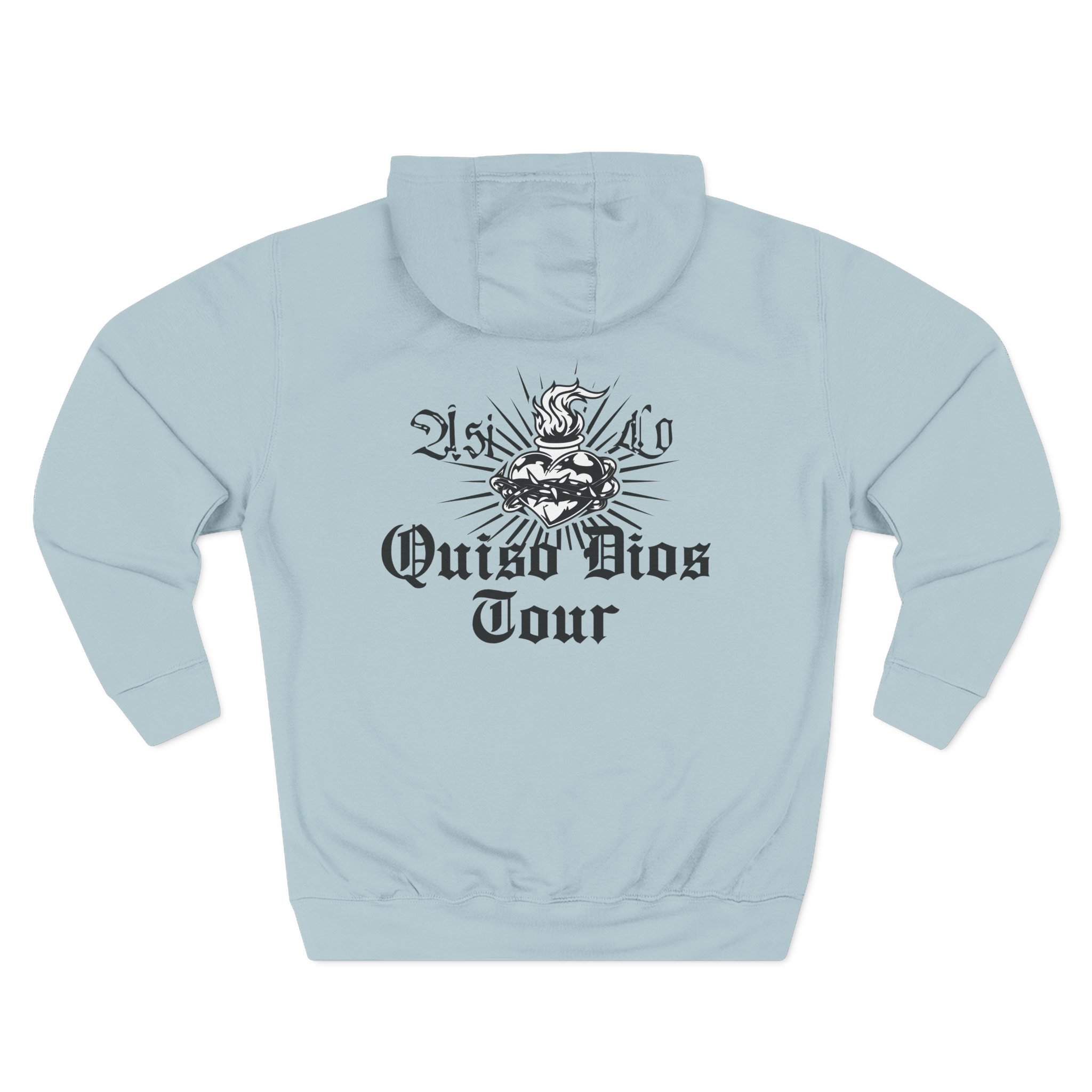 Eslabon Armado asà Lo Quiso Dios Three-Panel Fleece Hoodie