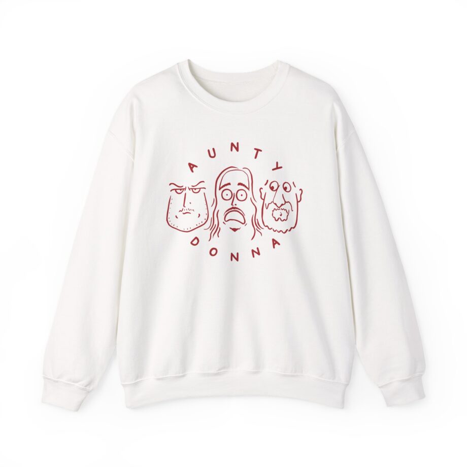 Aunty Donna White Faces Unisex Heavy Blend™ Crewneck Sweatshirt