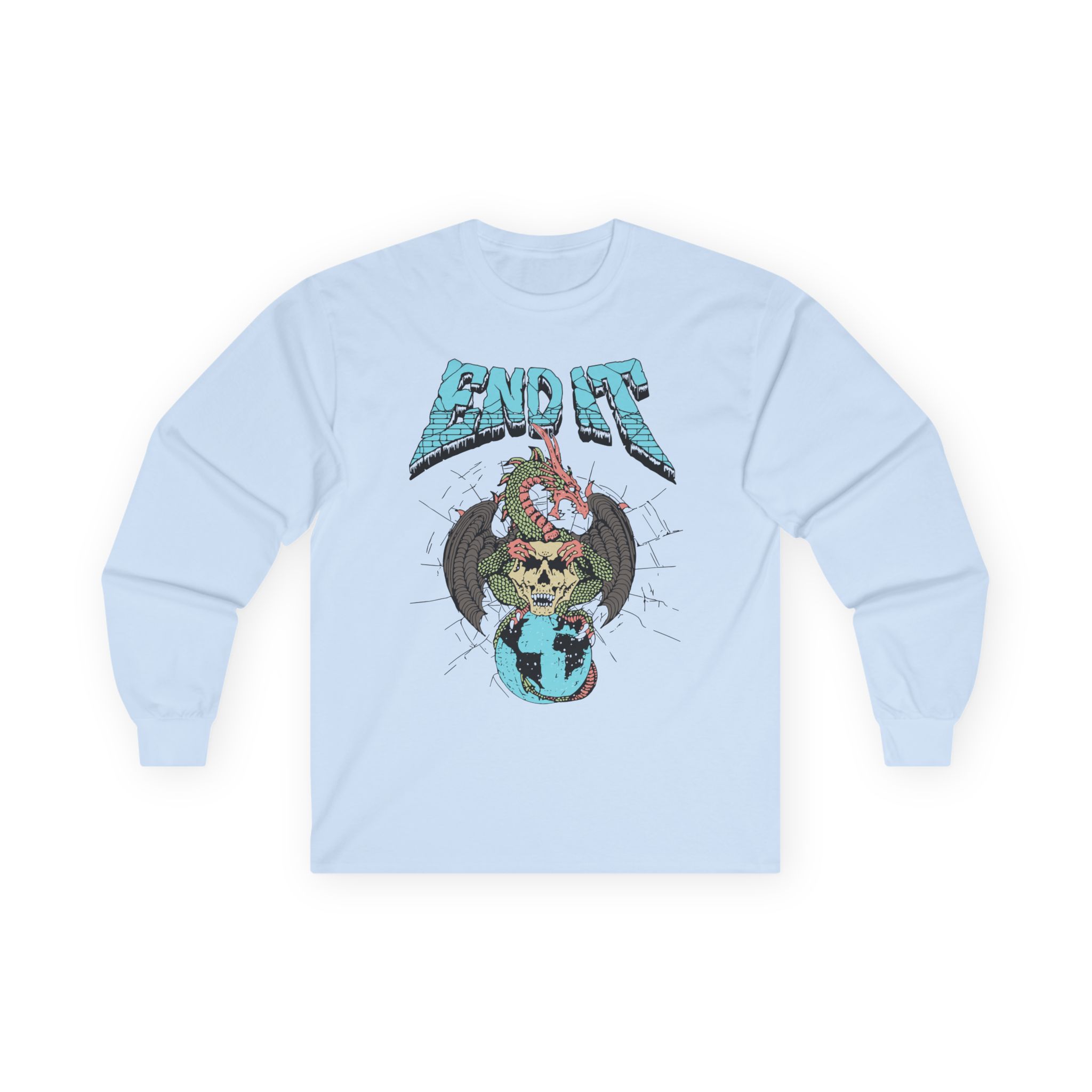 End It Dragon Skull Unisex Ultra Cotton Long Sleeve Tee