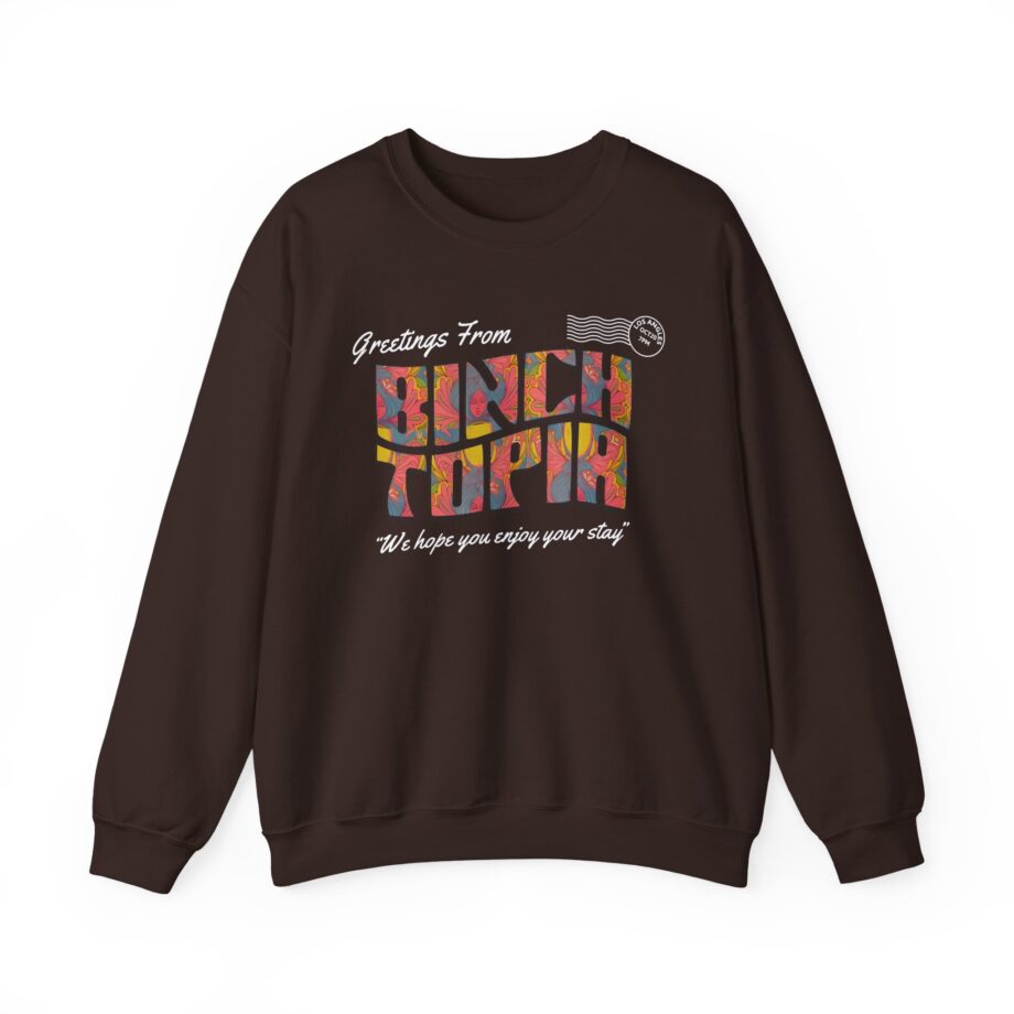 Binchtopia Postcard Unisex Heavy Blend™ Crewneck Sweatshirt