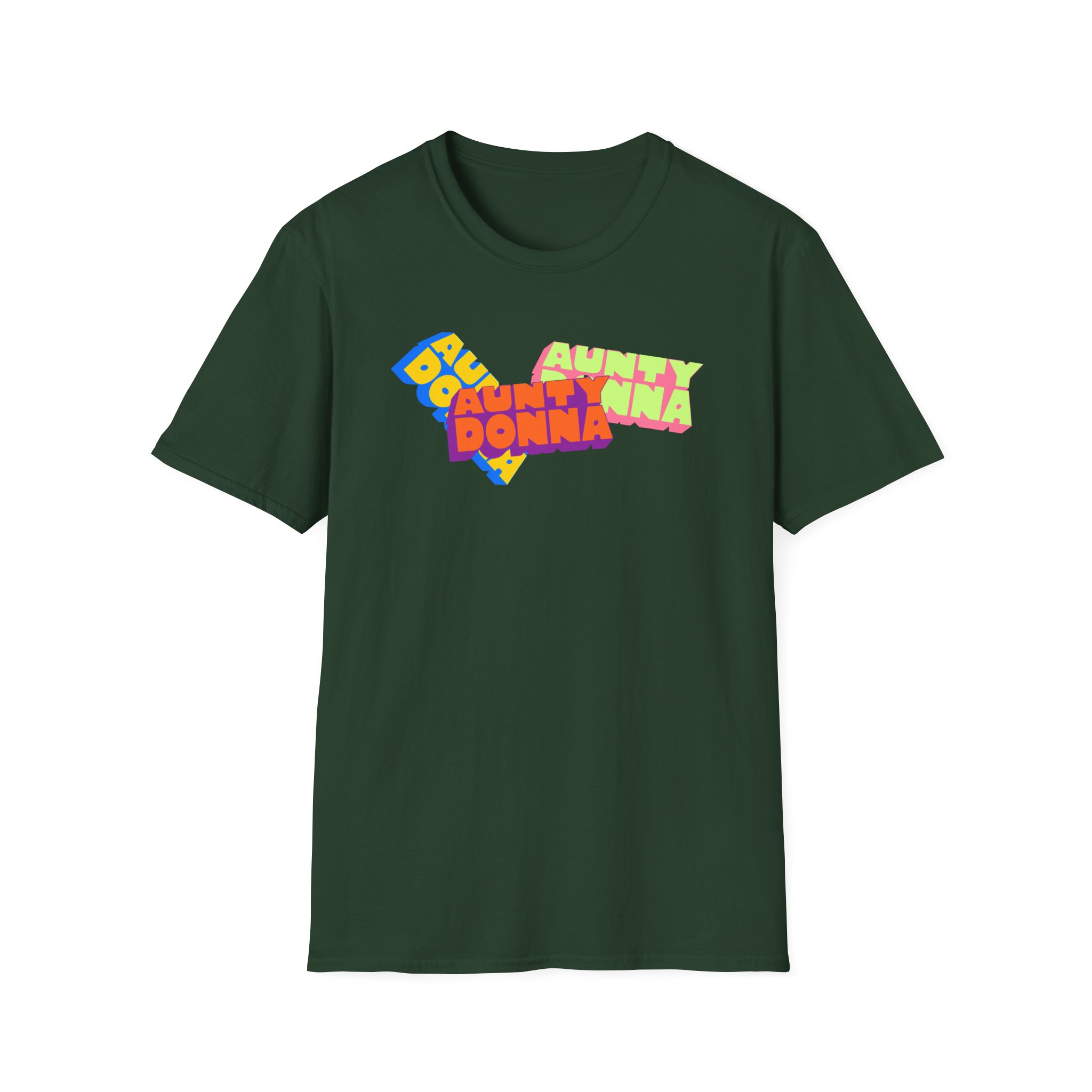 Aunty Donna Three Logo Unisex Softstyle T-Shirt