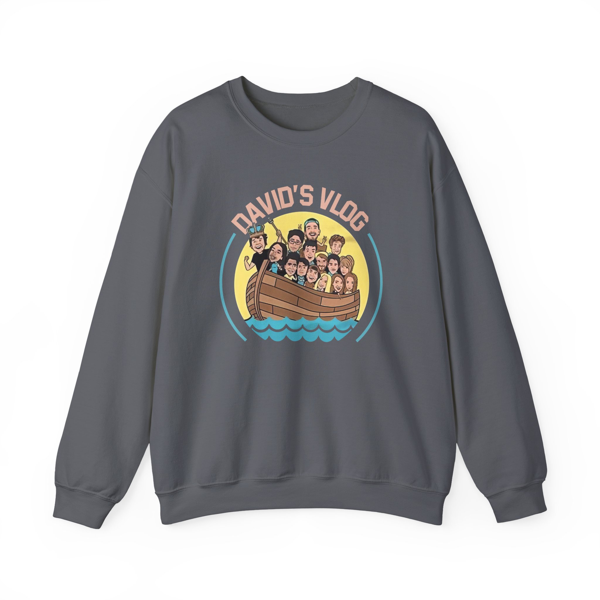 David Dobrik  David's Vlog Unisex Heavy Blendâ„¢ Crewneck Sweatshirt
