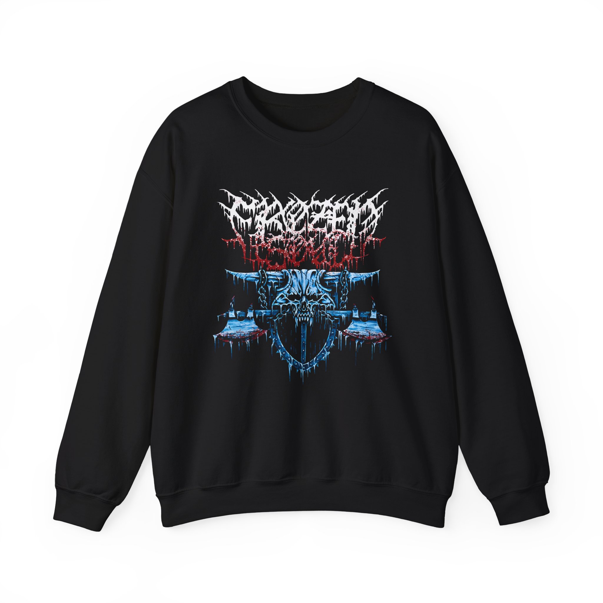 Frozen Soul Long Horn Unisex Heavy Blendâ„¢ Crewneck Sweatshirt