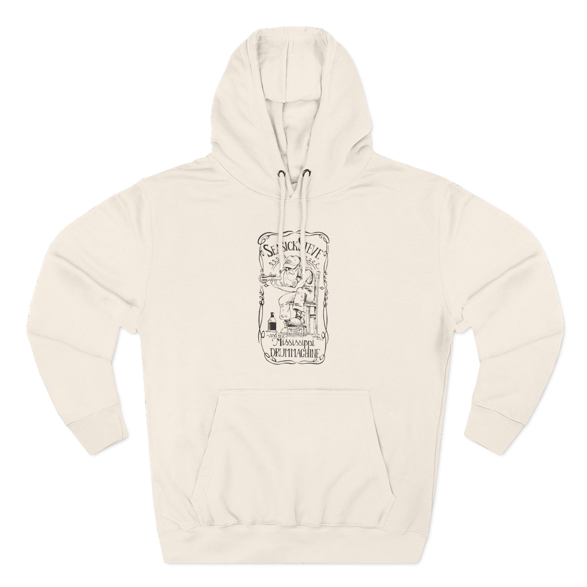 Seasick Steve Mississippi Drum Machine Three-Panel Fleece Hoodie
