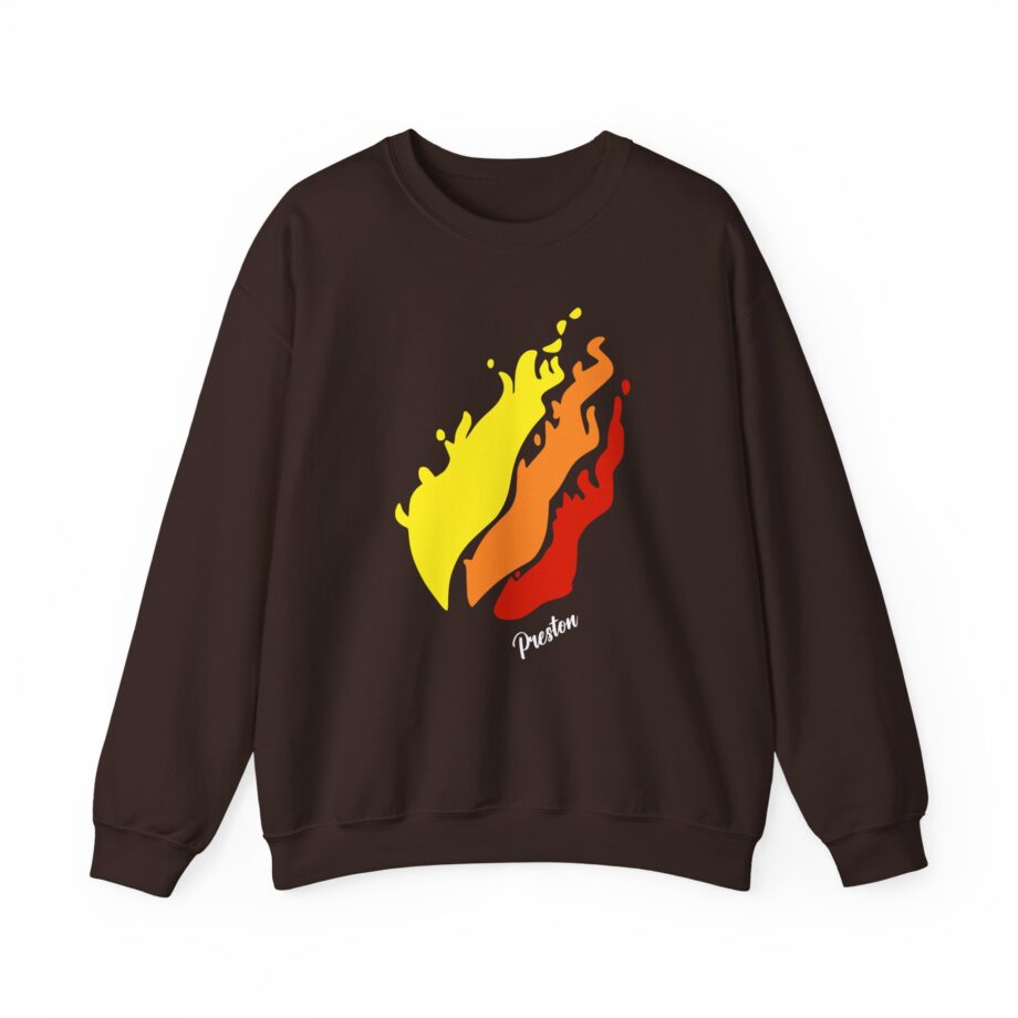 Preston Flame Unisex Heavy Blend™ Crewneck Sweatshirt