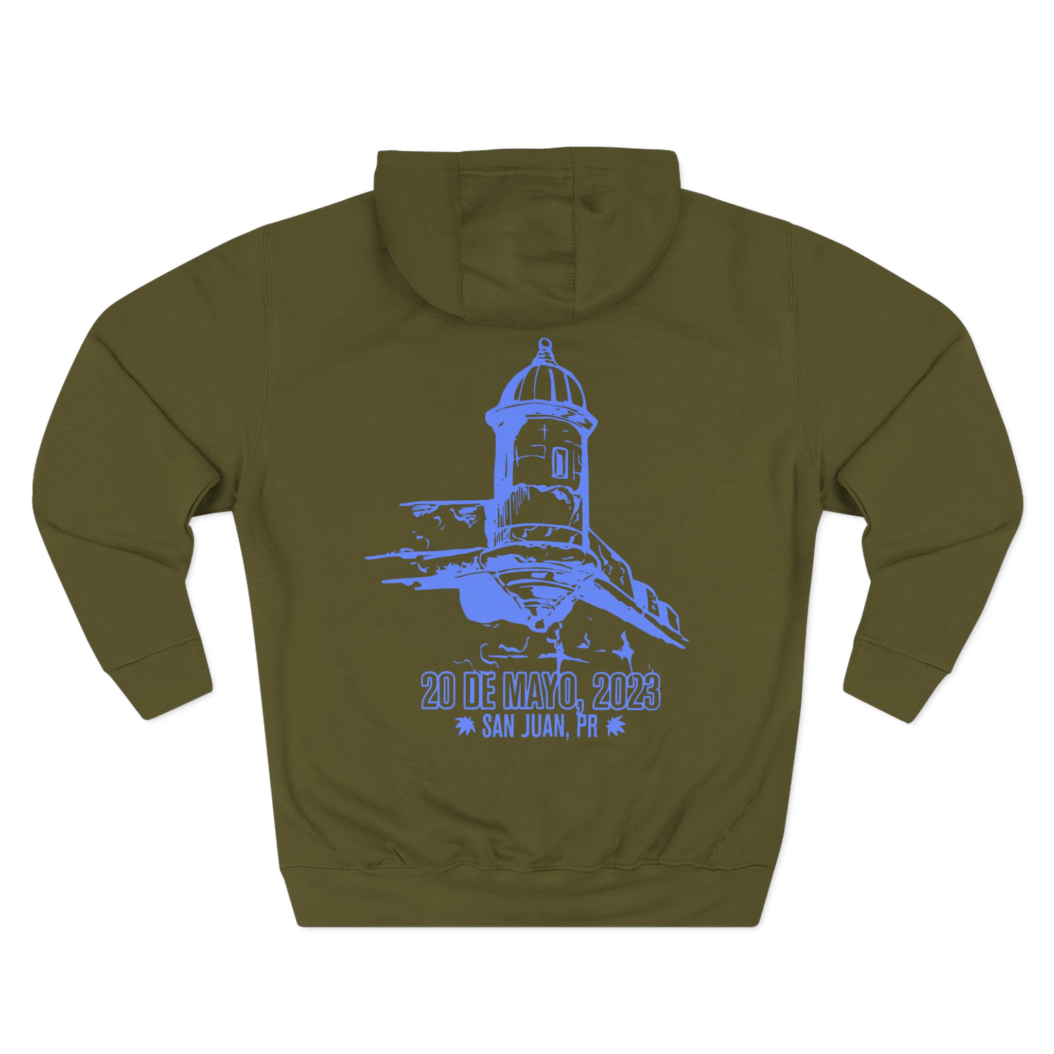 Eladio Carrion Puerto Rico Three-Panel Fleece Hoodie