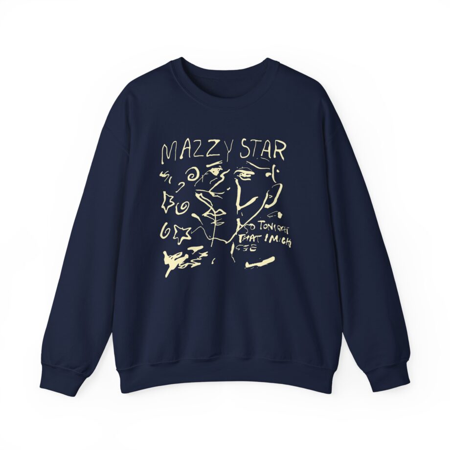 Binchtopia Max Wearing Mazzy Star 90s Unisex Heavy Blend™ Crewneck Sweatshirt