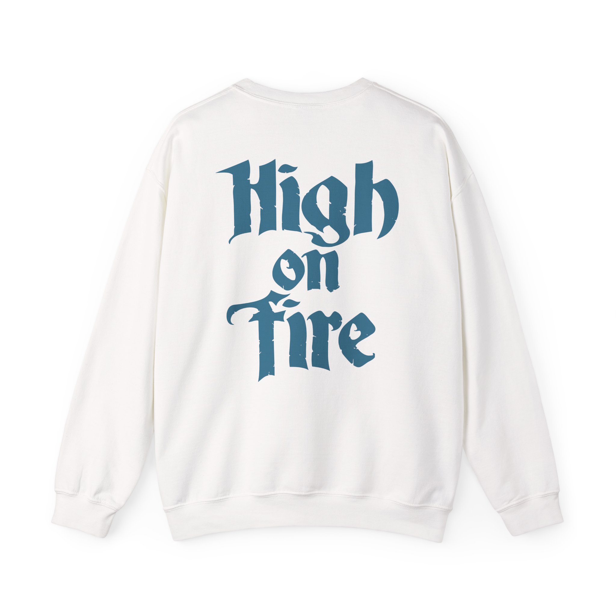 High on Fire Skull Knife Unisex Heavy Blendâ„¢ Crewneck Sweatshirt