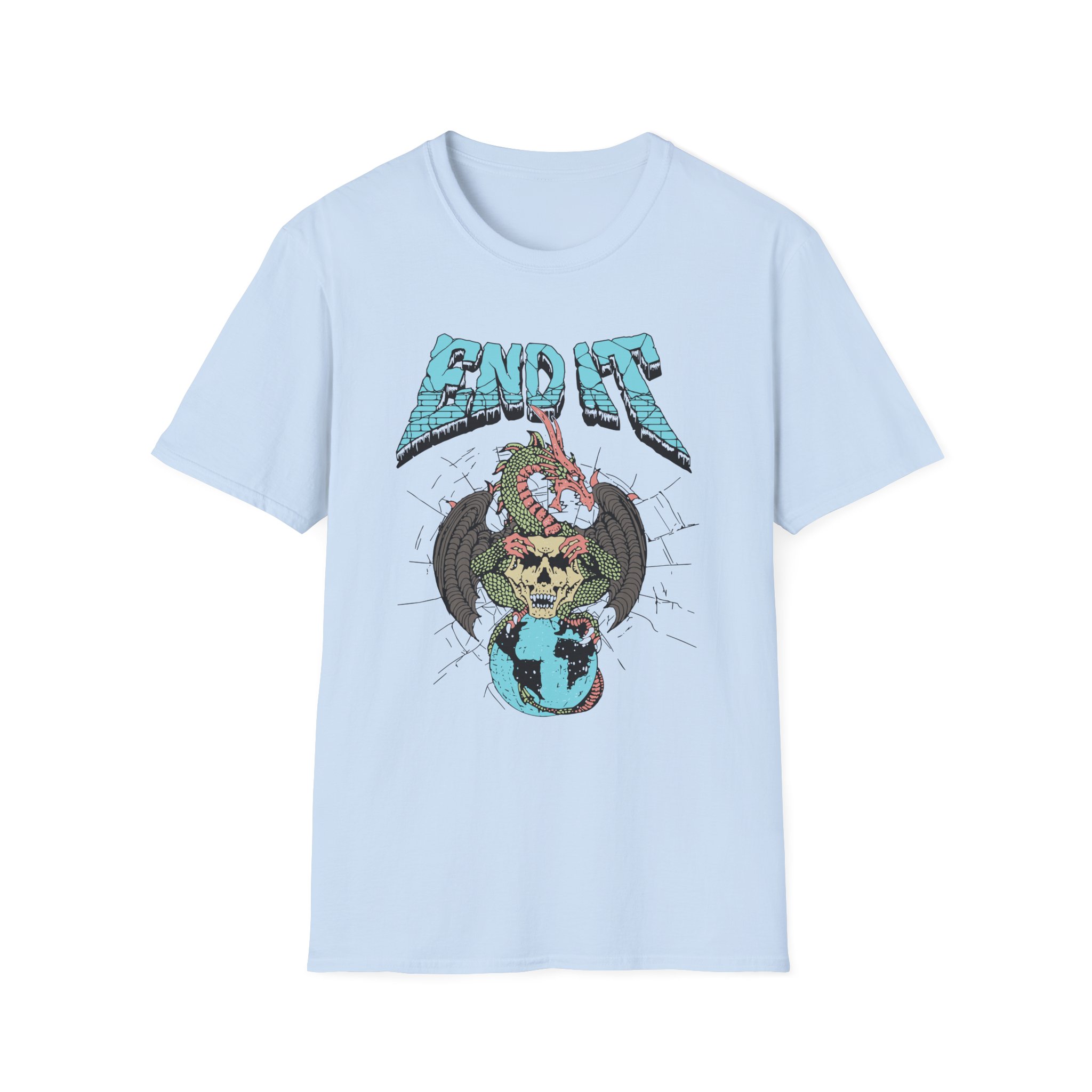 End It Dragon Skull Unisex Softstyle T-Shirt