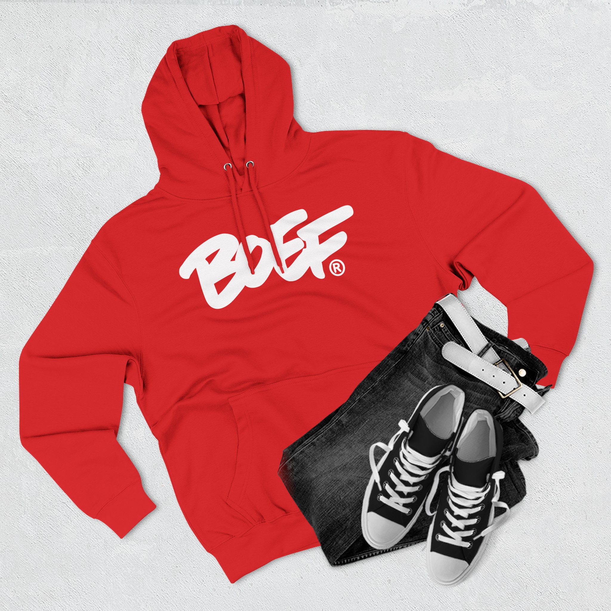 Boef Three-Panel Fleece Hoodie
