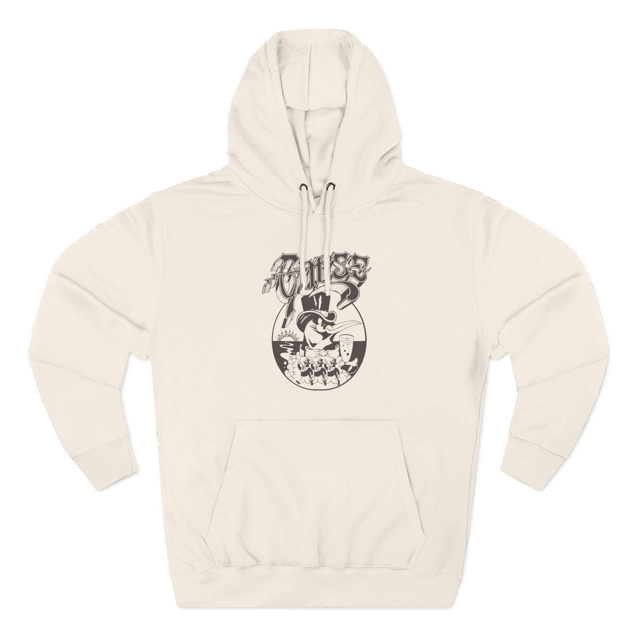 Goose Three-Panel Fleece Hoodie