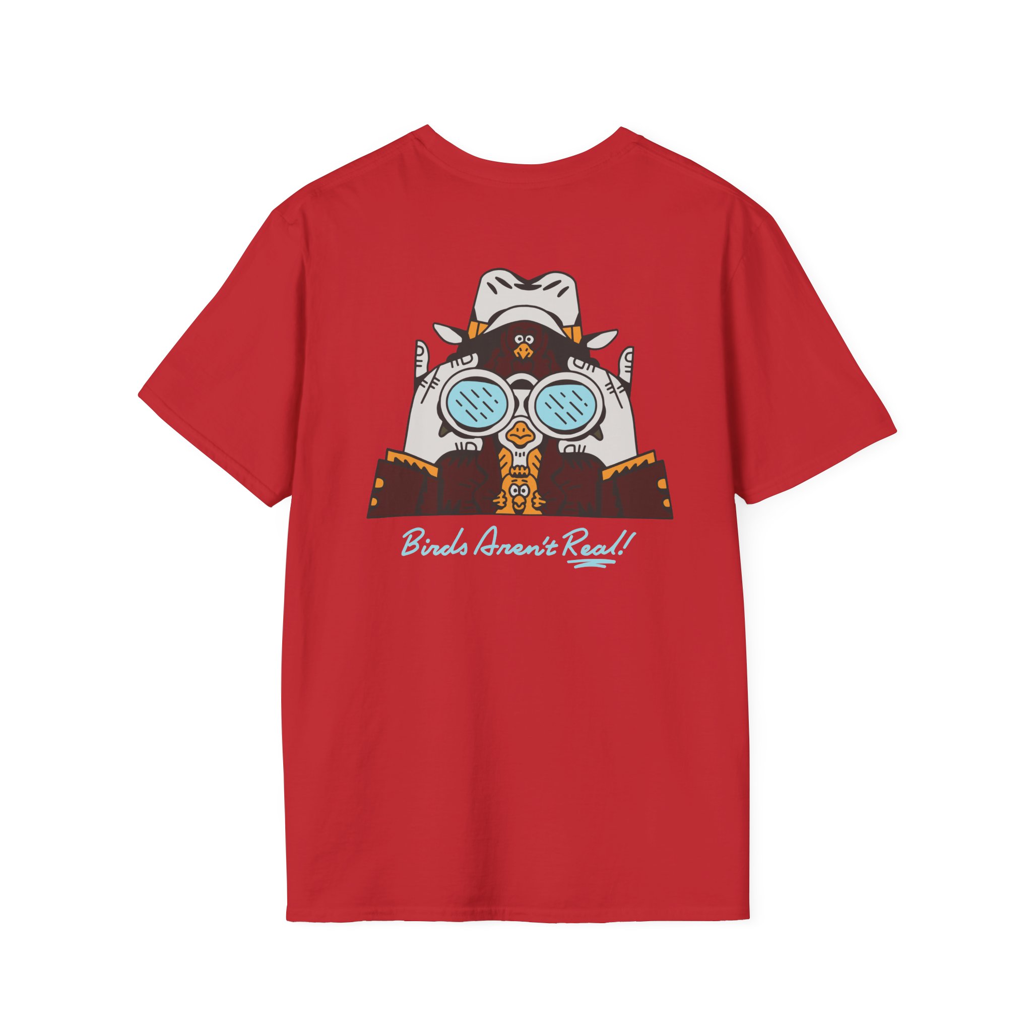 Birds Arent Real Trench Coat Hemp Unisex Softstyle T-Shirt