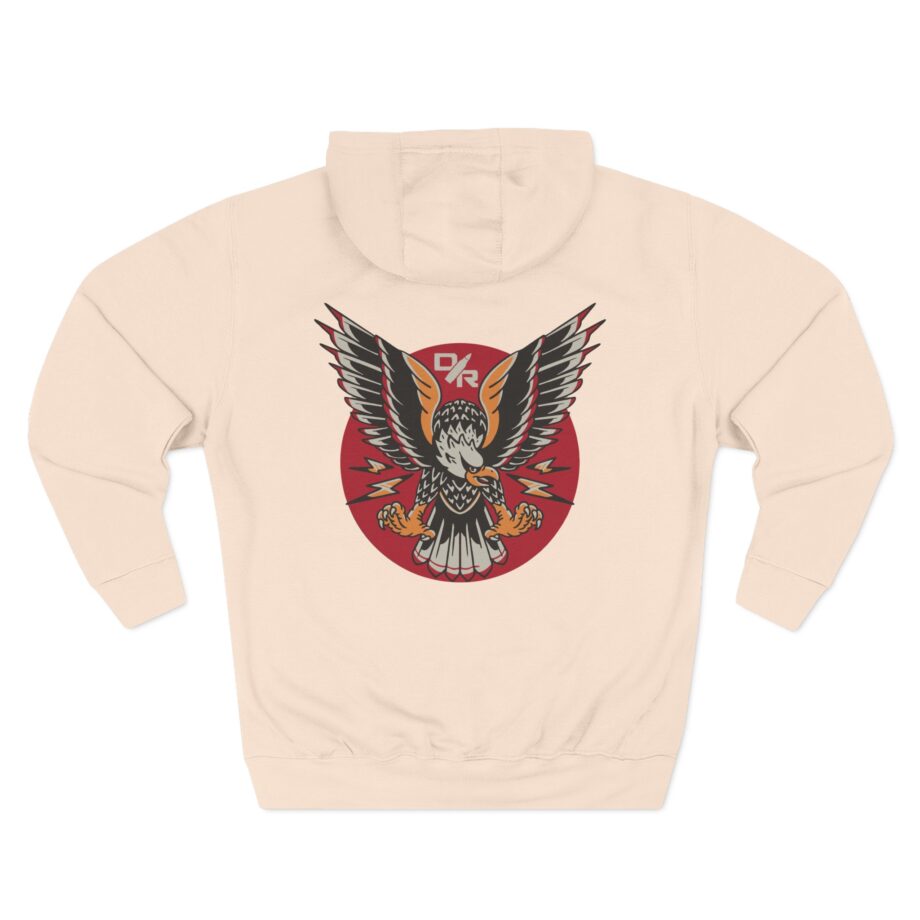 Demolition Ranch Demo Tattoo Eagle Three-Panel Fleece Hoodie