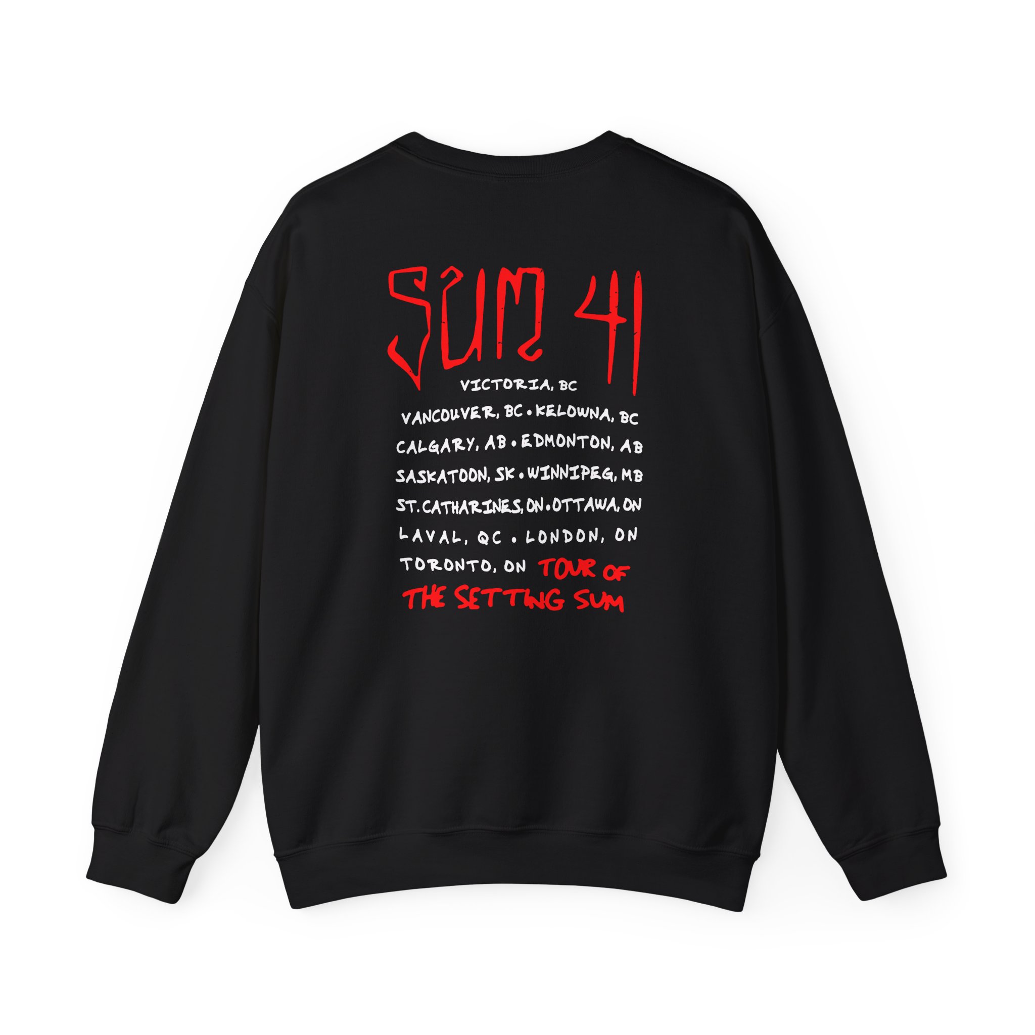 Sum 41 Skull Sketch Tour Unisex Heavy Blendâ„¢ Crewneck Sweatshirt