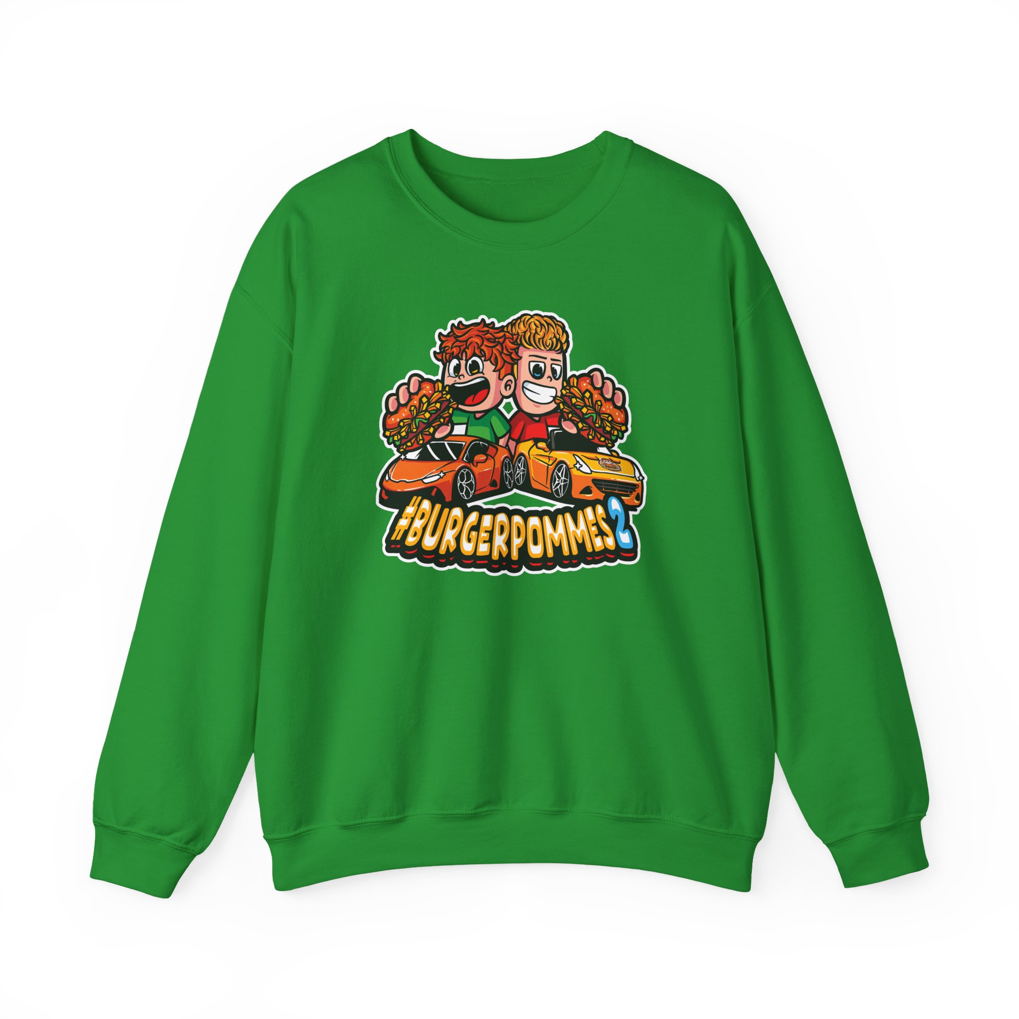 Burger Pommes Unisex Heavy Blendâ„¢ Crewneck Sweatshirt