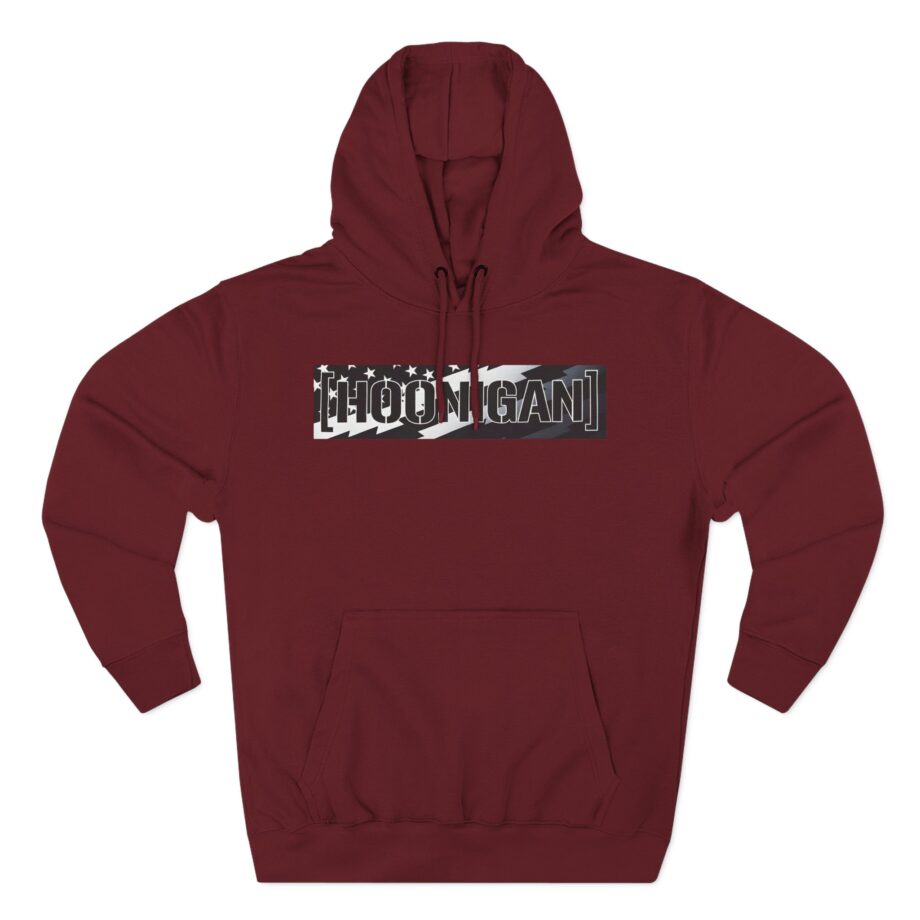 Ken Block Hoonigan Stars & Stripes Censor Bar Three-Panel Fleece Hoodie