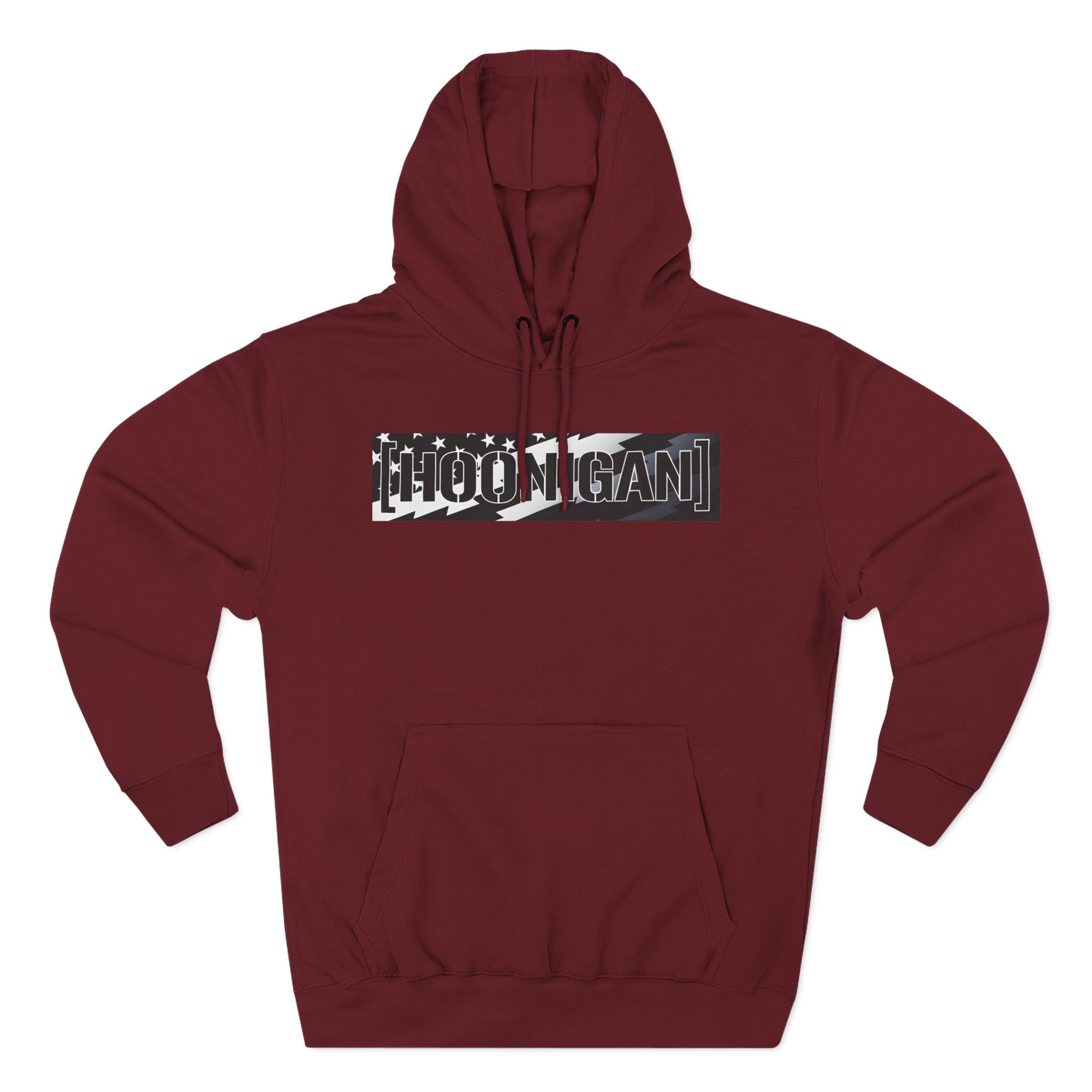 Ken Block Hoonigan Stars & Stripes Censor Bar Three-Panel Fleece Hoodie