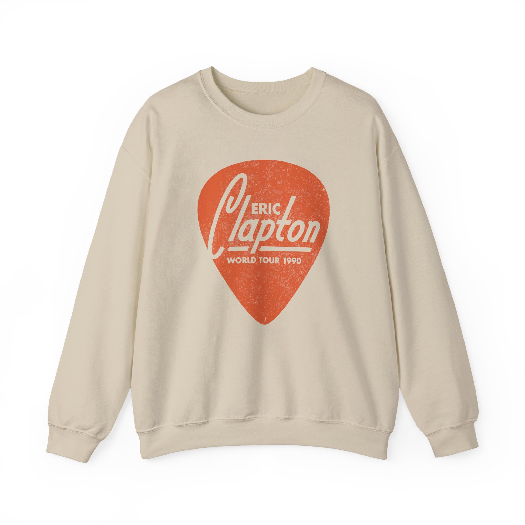 Eric Clapton Guitar Pick Unisex Heavy Blendâ„¢ Crewneck Sweatshirt