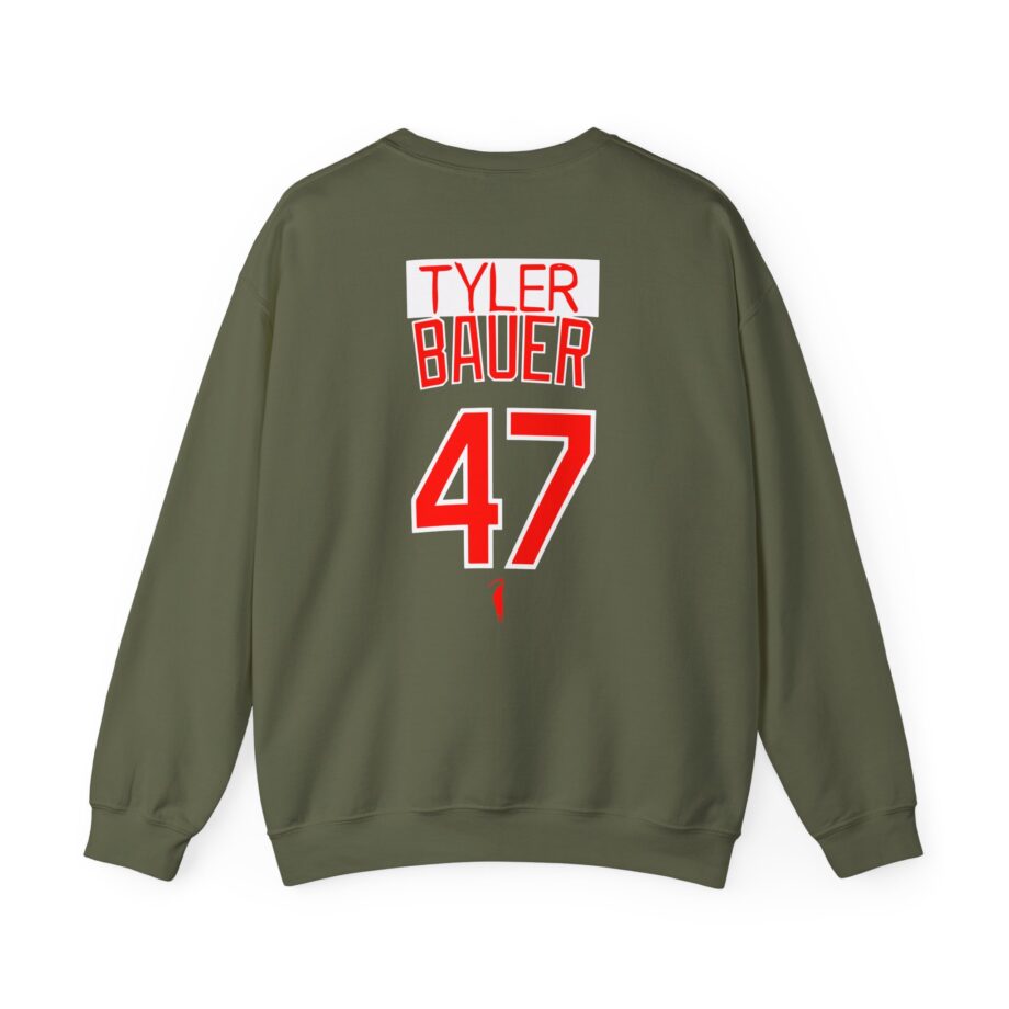 Trevor Bauer Hard Work Never Settles Unisex Heavy Blend™ Crewneck Sweatshirt