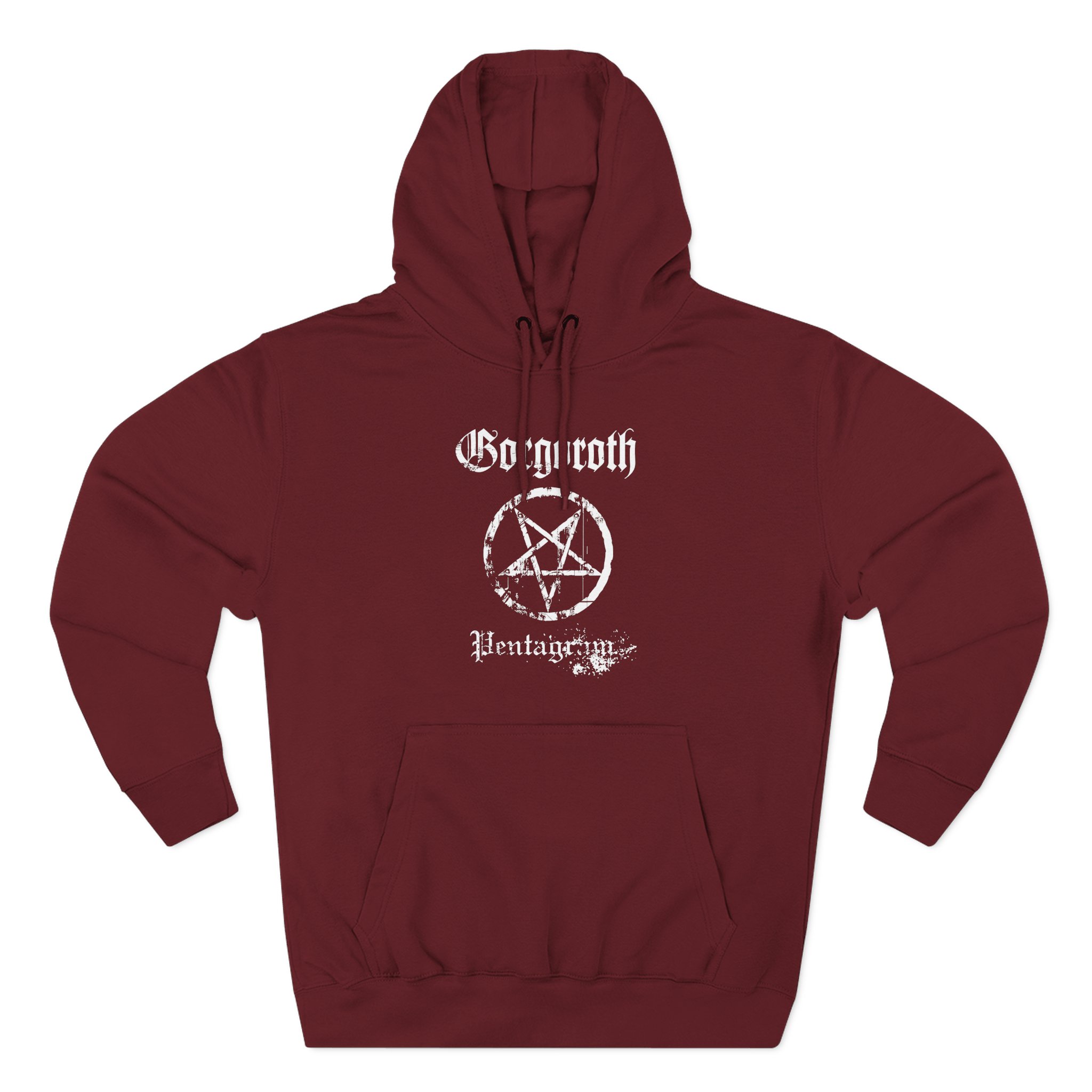 Gorgoroth Pentagram Three-Panel Fleece Hoodie