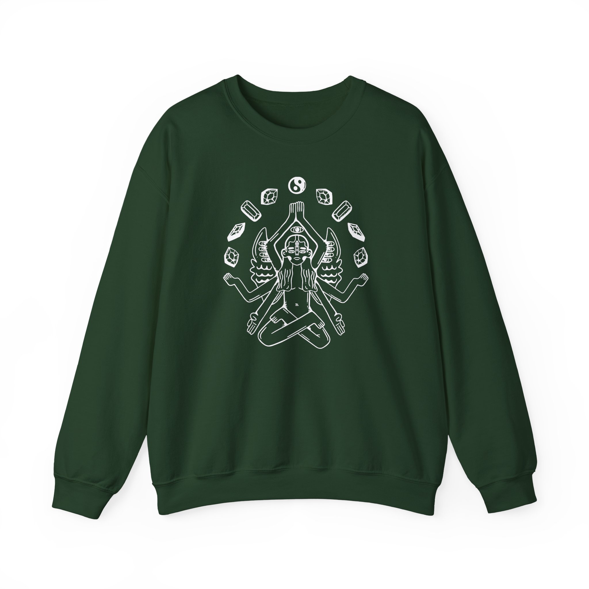 Zingara Lotus Unisex Heavy Blendâ„¢ Crewneck Sweatshirt