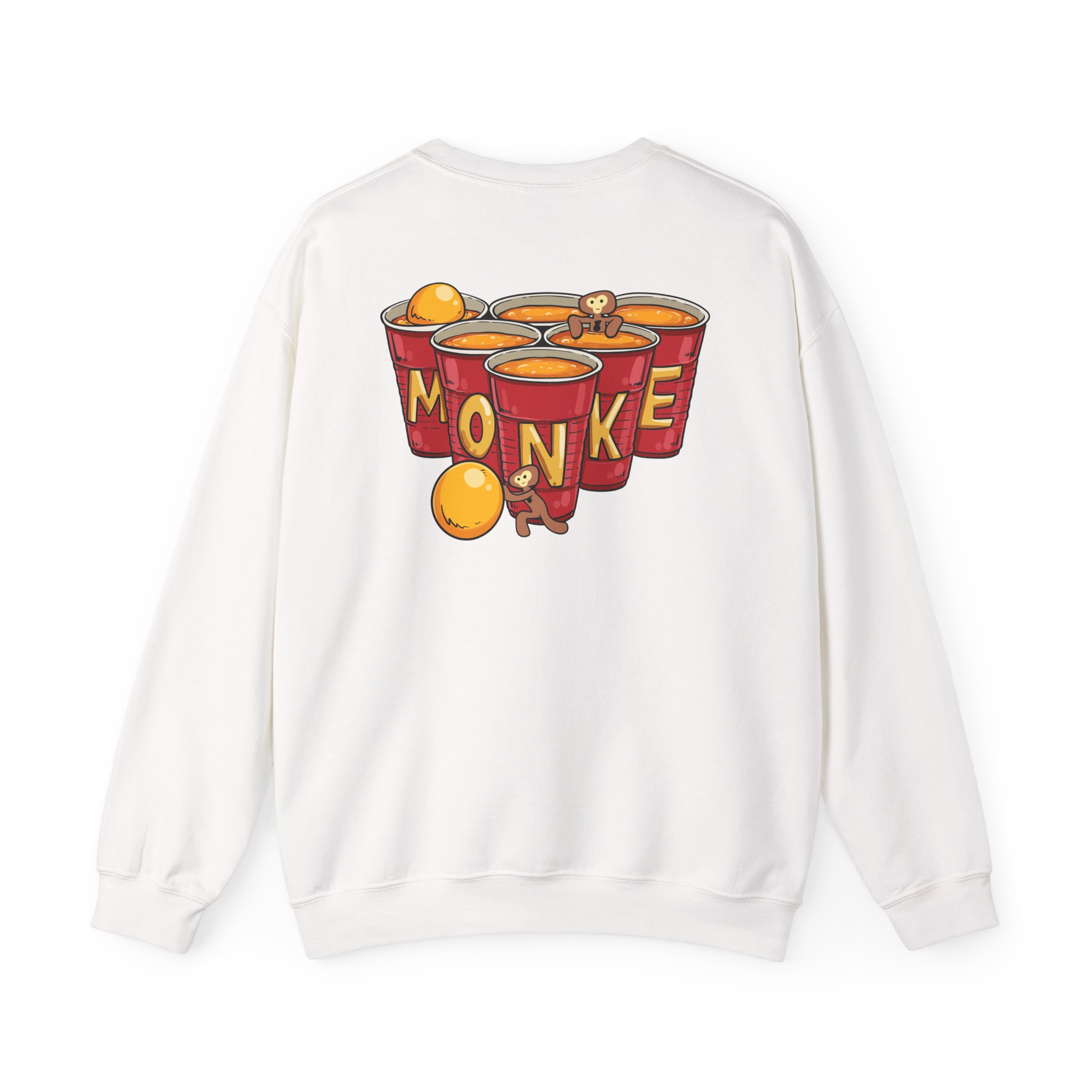 Spoonkidv Monke Pong Unisex Heavy Blendâ„¢ Crewneck Sweatshirt