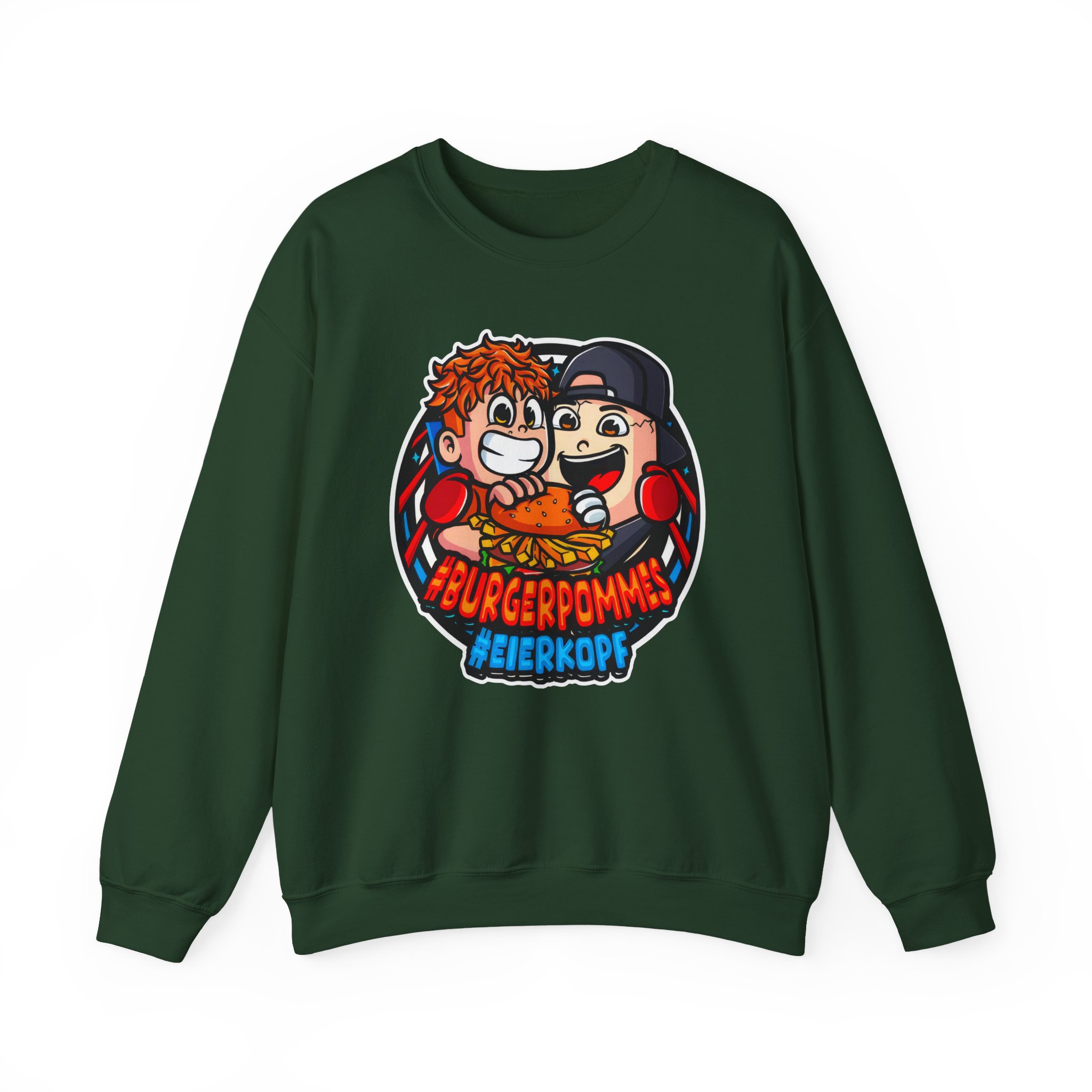 Burger Pommes eierkopf Unisex Heavy Blendâ„¢ Crewneck Sweatshirt