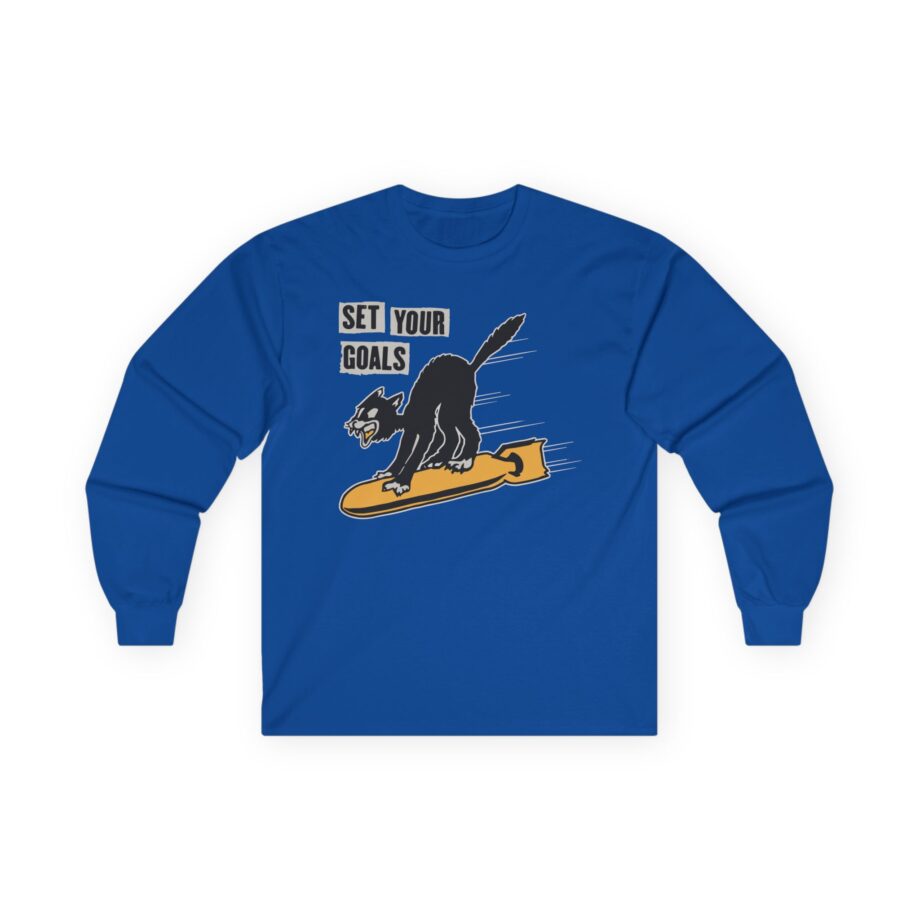 Set Your Goals Bomber Unisex Ultra Cotton Long Sleeve Tee
