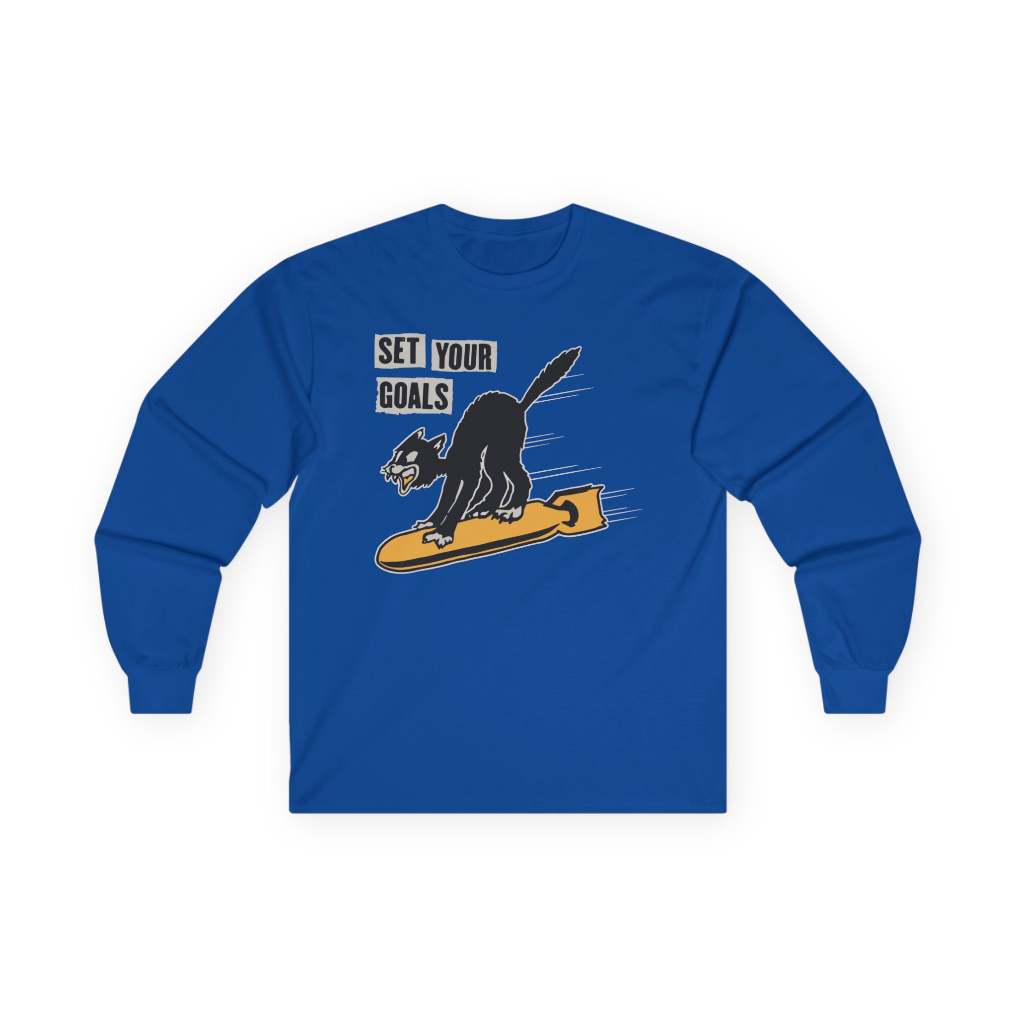 Set Your Goals Bomber Unisex Ultra Cotton Long Sleeve Tee