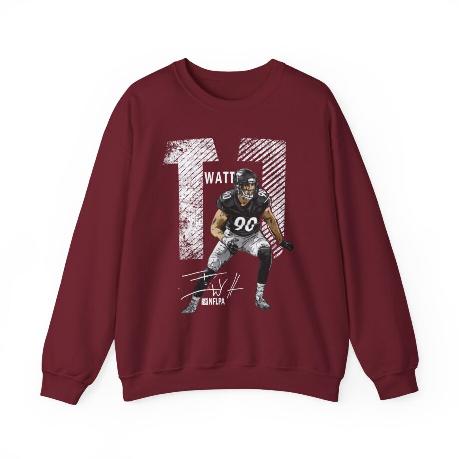 Tj Watt Mega Bold Unisex Heavy Blend™ Crewneck Sweatshirt