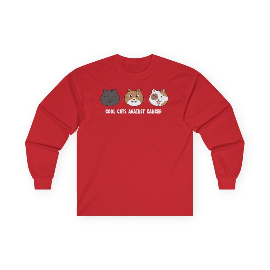 Lilsimsie Cool Cats Against Cancer Unisex Ultra Cotton Long Sleeve Tee