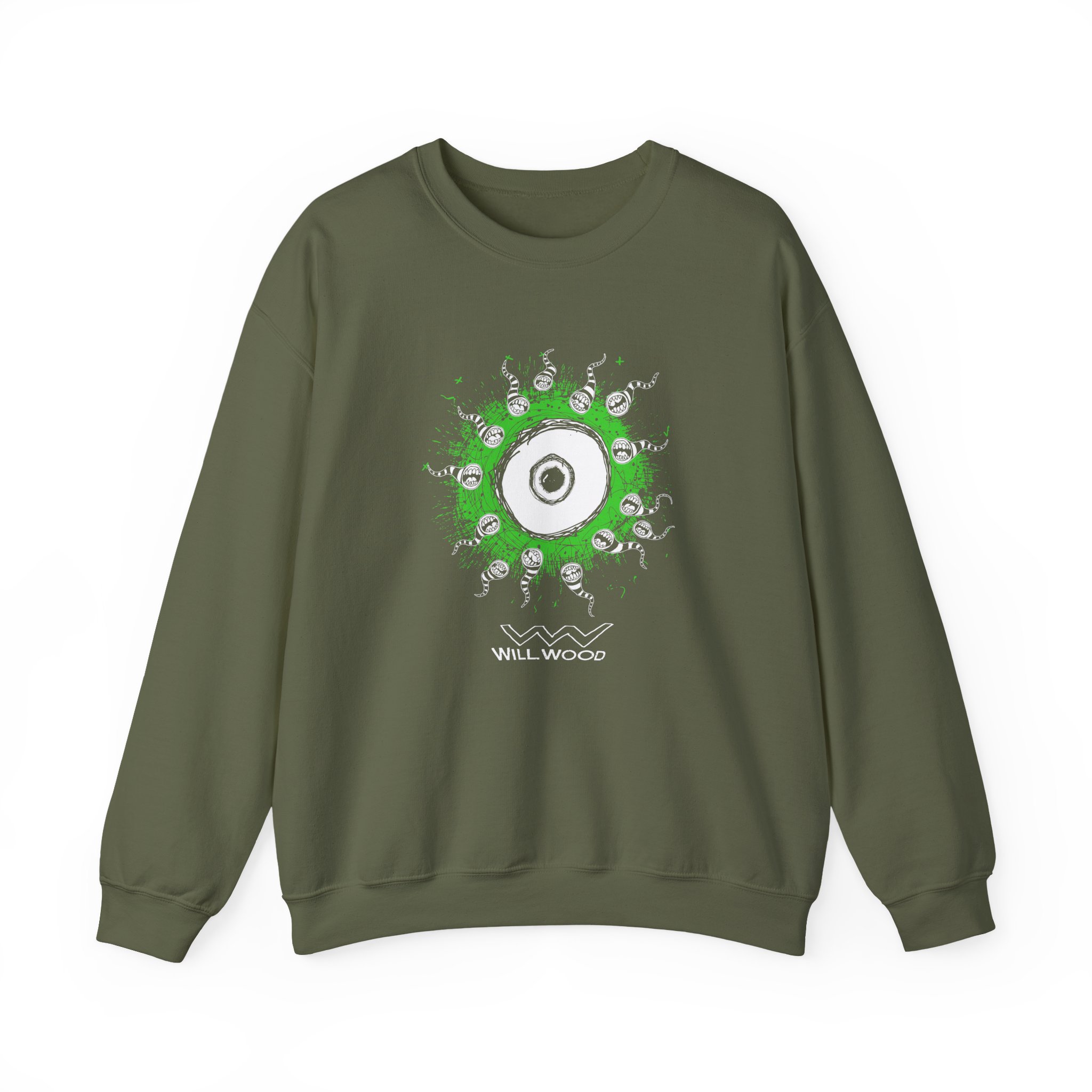 Will Wood Eye Unisex Heavy Blendâ„¢ Crewneck Sweatshirt