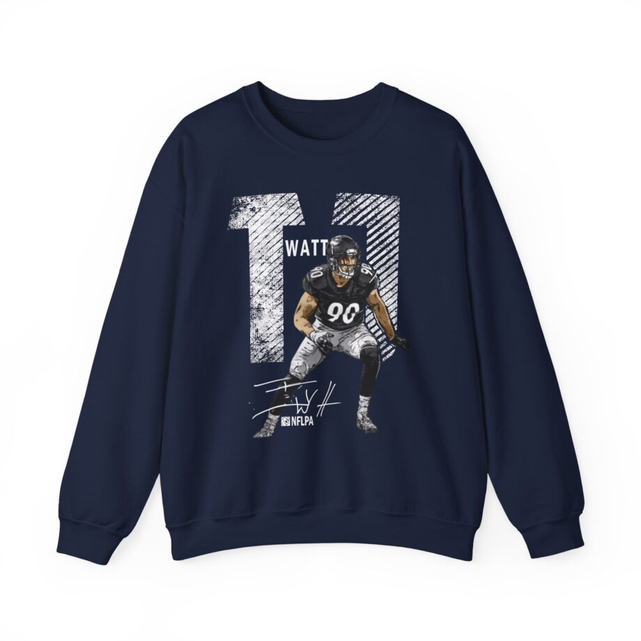 Tj Watt Mega Bold Unisex Heavy Blend™ Crewneck Sweatshirt
