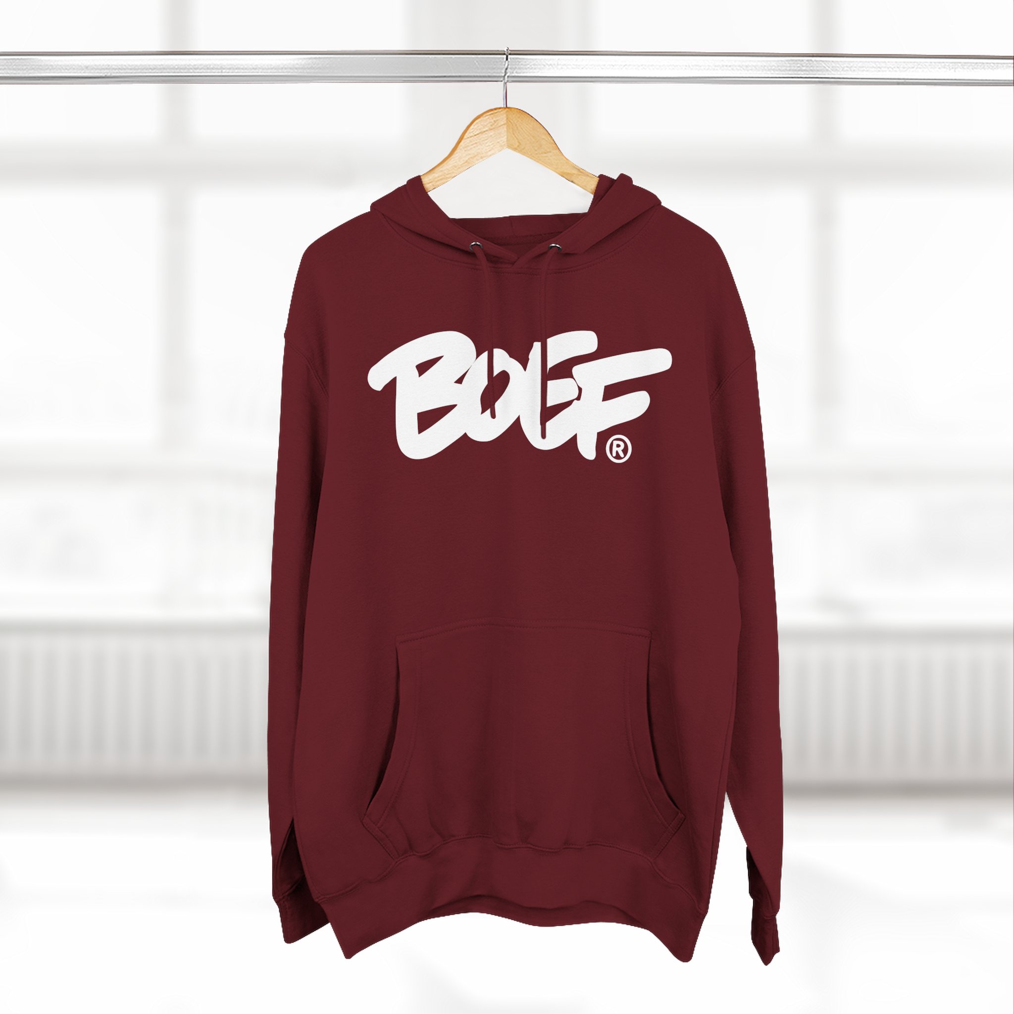 Boef Three-Panel Fleece Hoodie