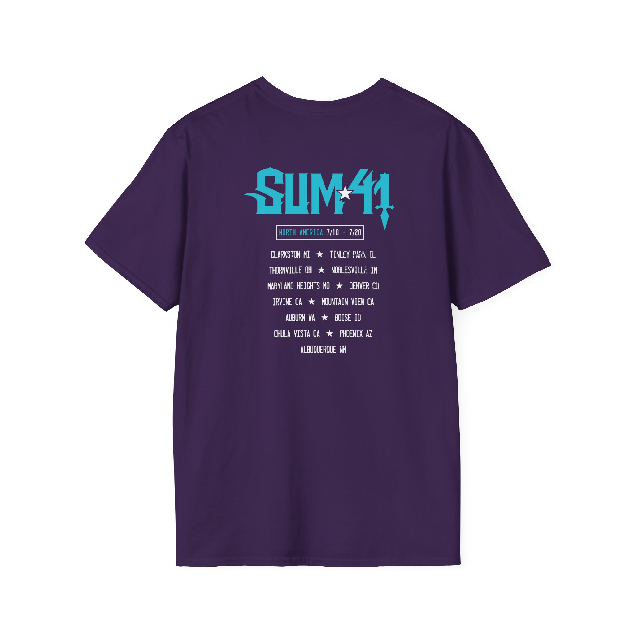 Sum 41 Blue Demon Itin Unisex Softstyle T-Shirt