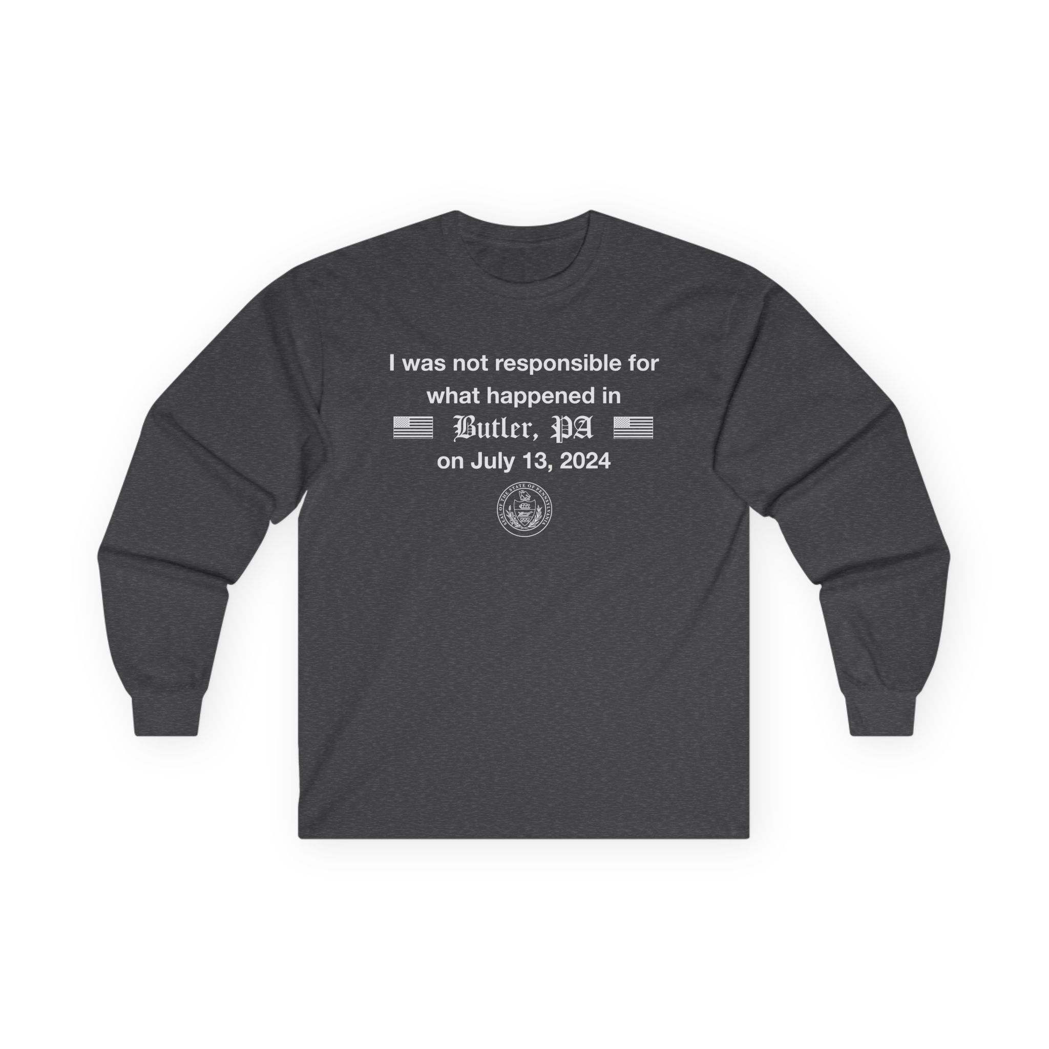 Jschlatt the Presidential Mishap Unisex Ultra Cotton Long Sleeve Tee