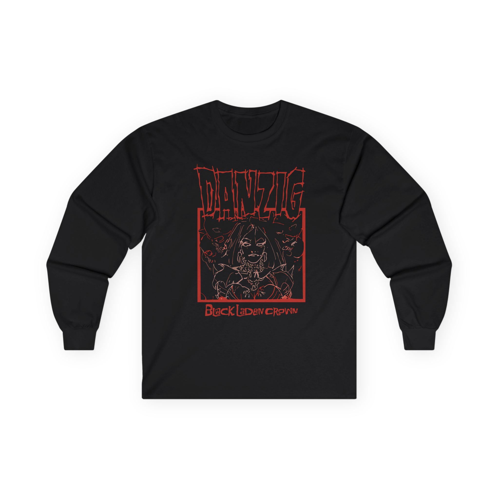 Danzig Black Laden Crown Unisex Ultra Cotton Long Sleeve Tee