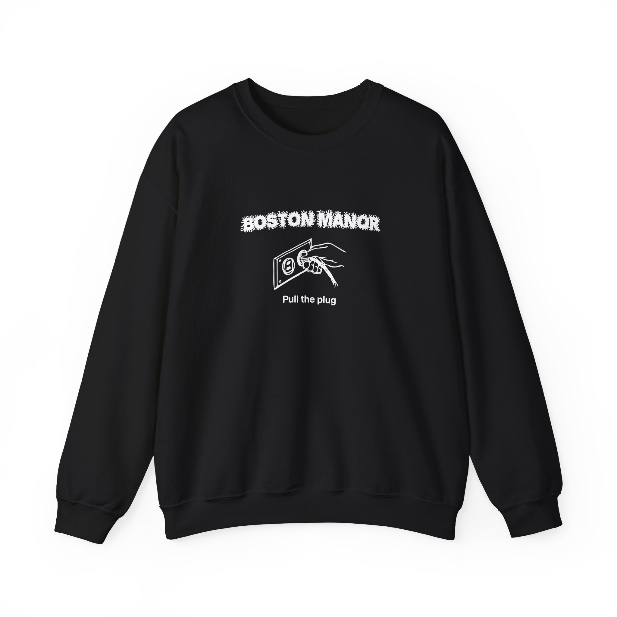 Boston Manor Pull the Plug Unisex Heavy Blendâ„¢ Crewneck Sweatshirt