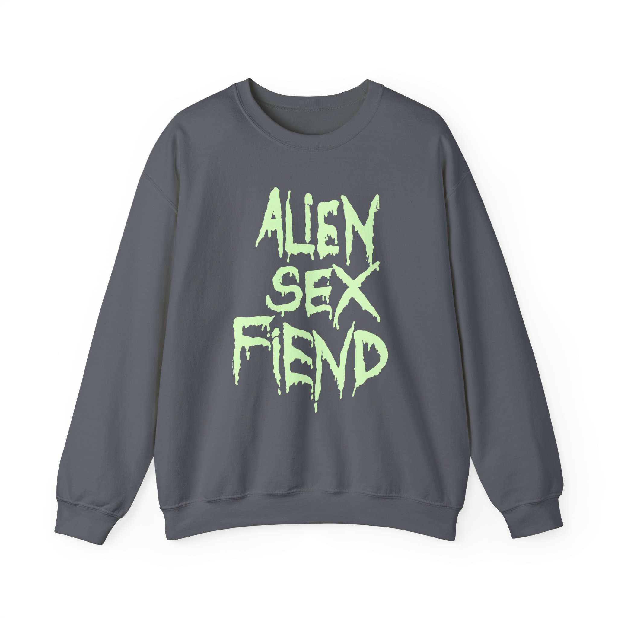 Alien Sex Fiend Glow in the Dark Unisex Heavy Blendâ„¢ Crewneck Sweatshirt