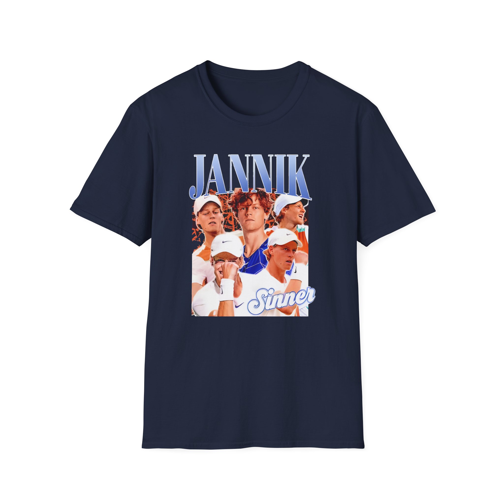 Jannik Sinner Retro Art Unisex Softstyle T-Shirt