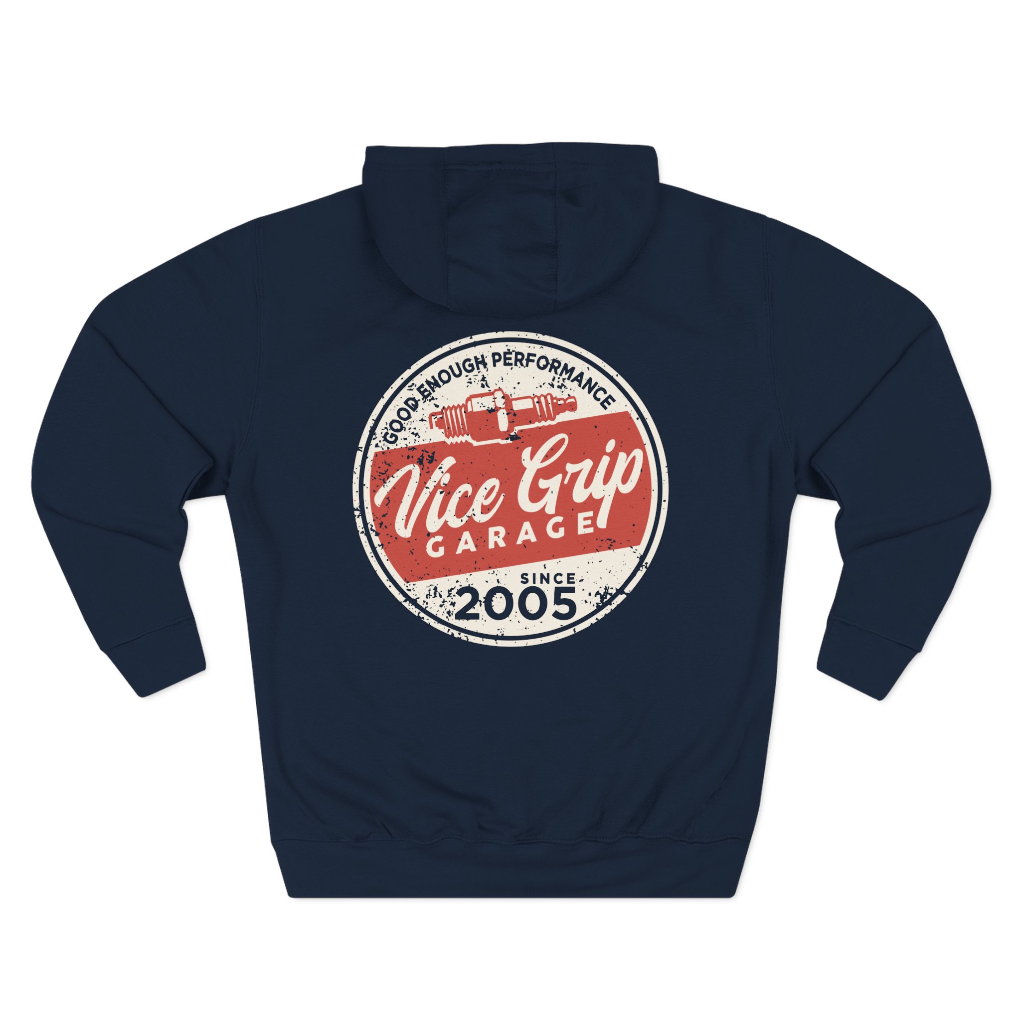 Vicegripgarage Good Enough Performance Redkap Three-Panel Fleece Hoodie