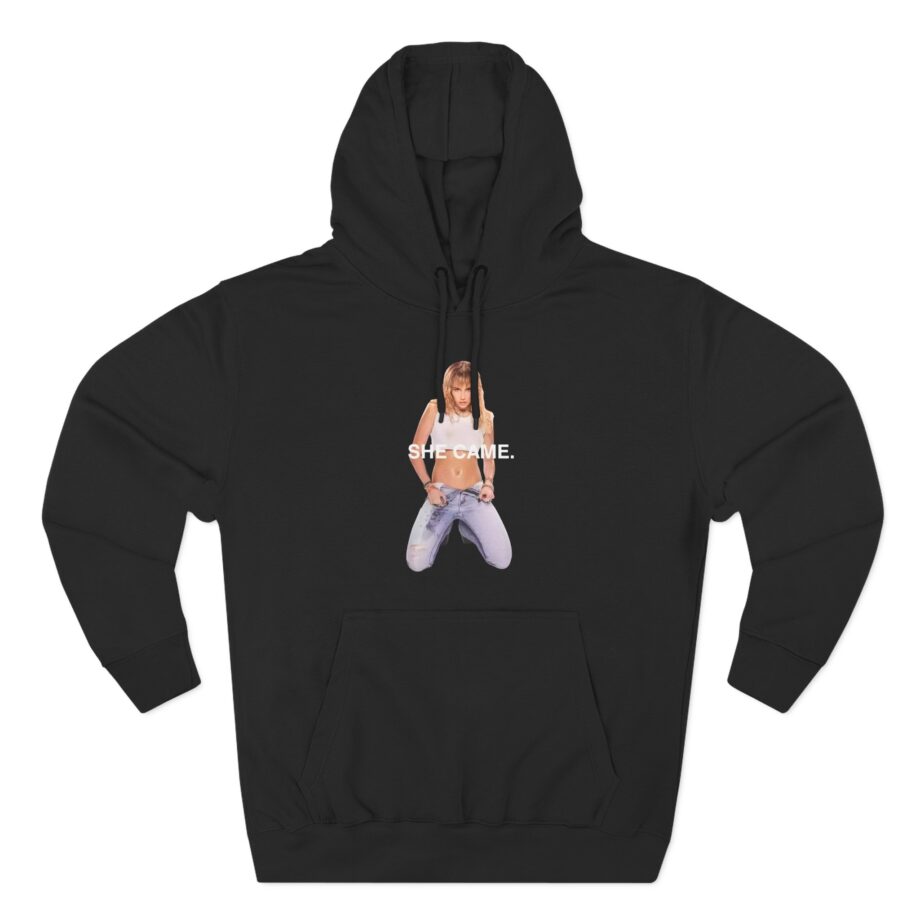 Miley Cyrus She Came Black Three-Panel Fleece Hoodie
