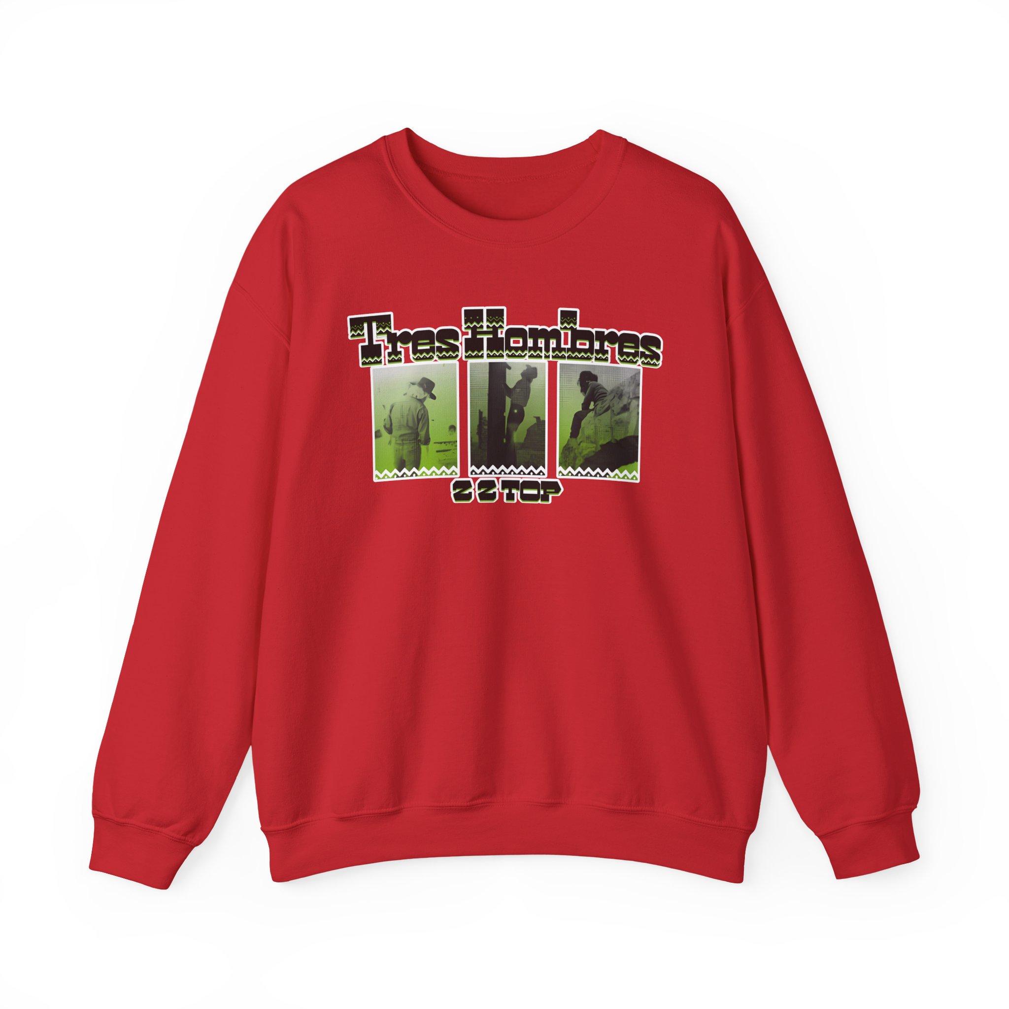 Zz Top 3 Hombres Unisex Heavy Blendâ„¢ Crewneck Sweatshirt